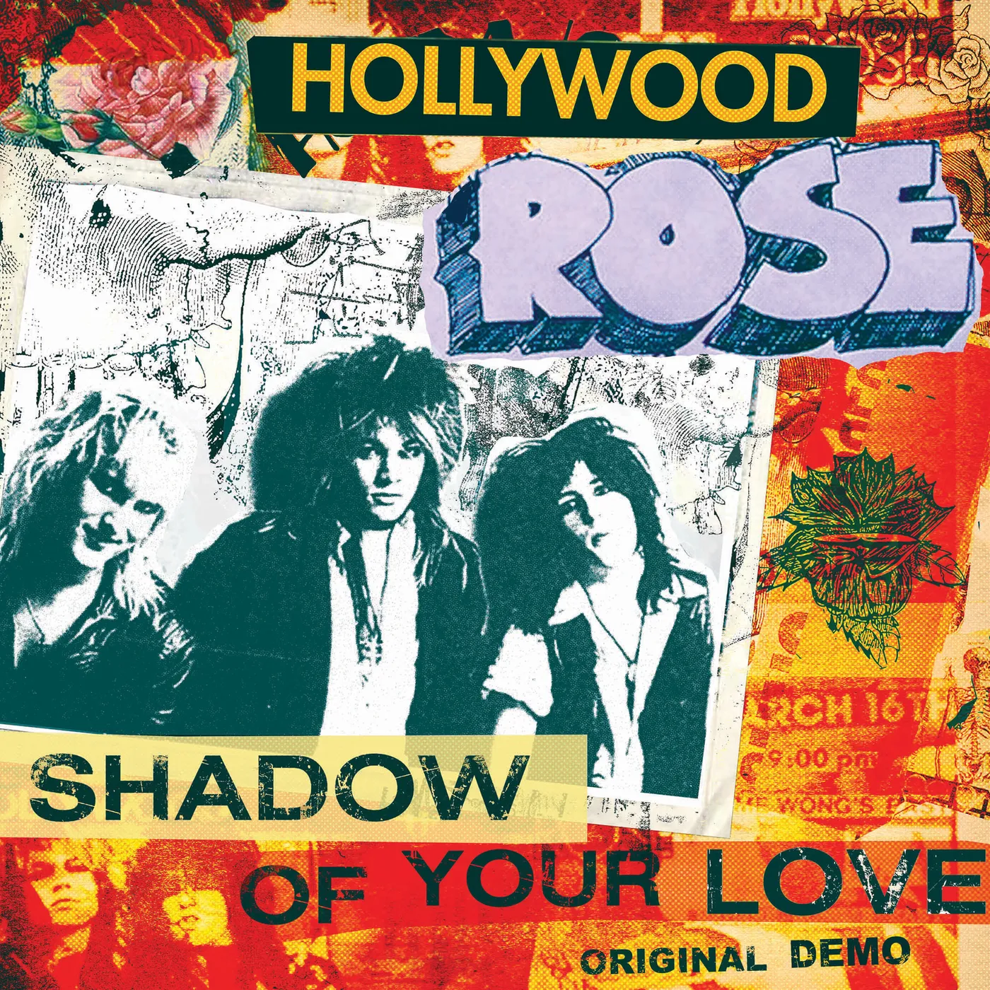 Hollywood Rose SHADOW OF YOUR LOVE / RECKLESS LIFE - Limited Edition 7'' Colored Vinyl Record