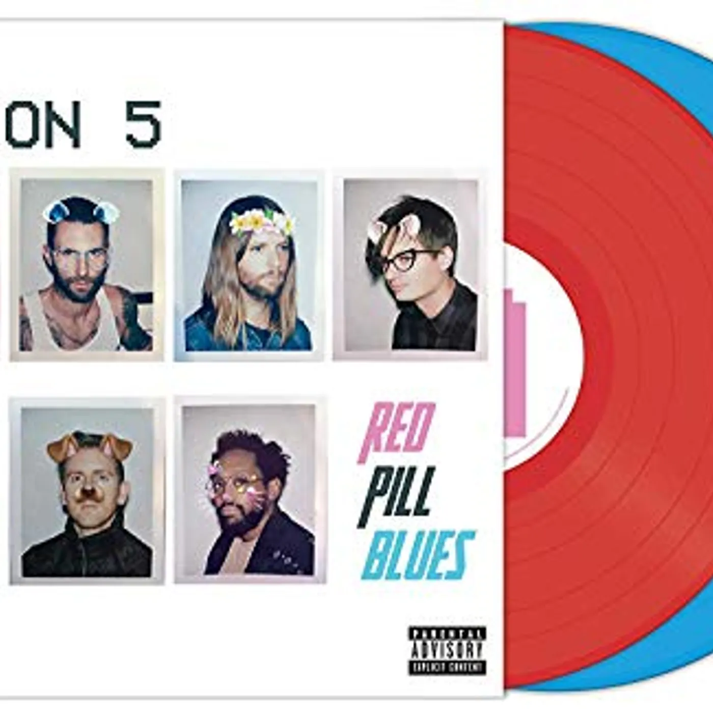 Maroon 5 RED PILL BLUES - Limited Edition Blue & Red Colored Double Vinyl Record