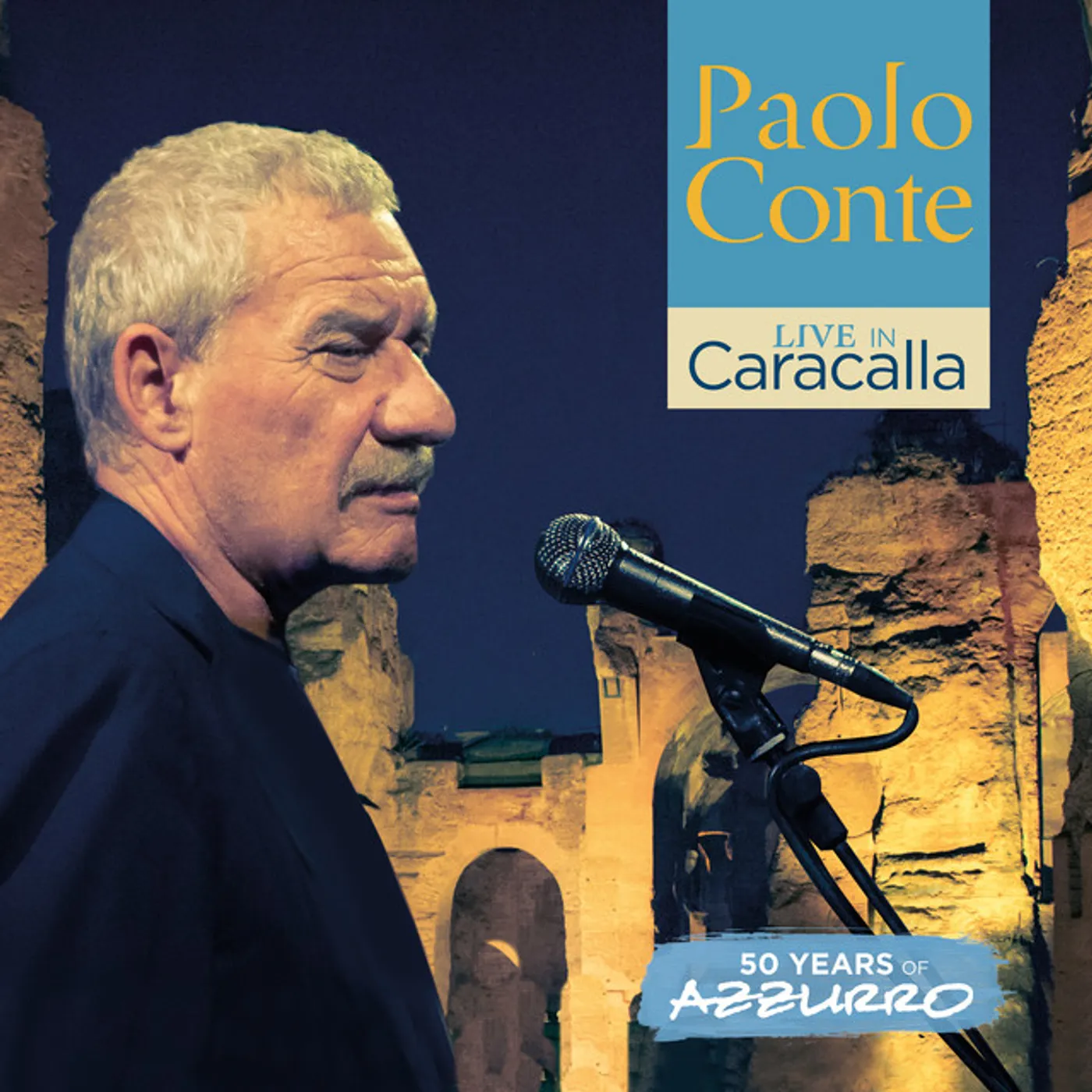Paolo Conte LIVE IN CARACALLA - 50 YEARS OF AZZURRO Vinyl Record