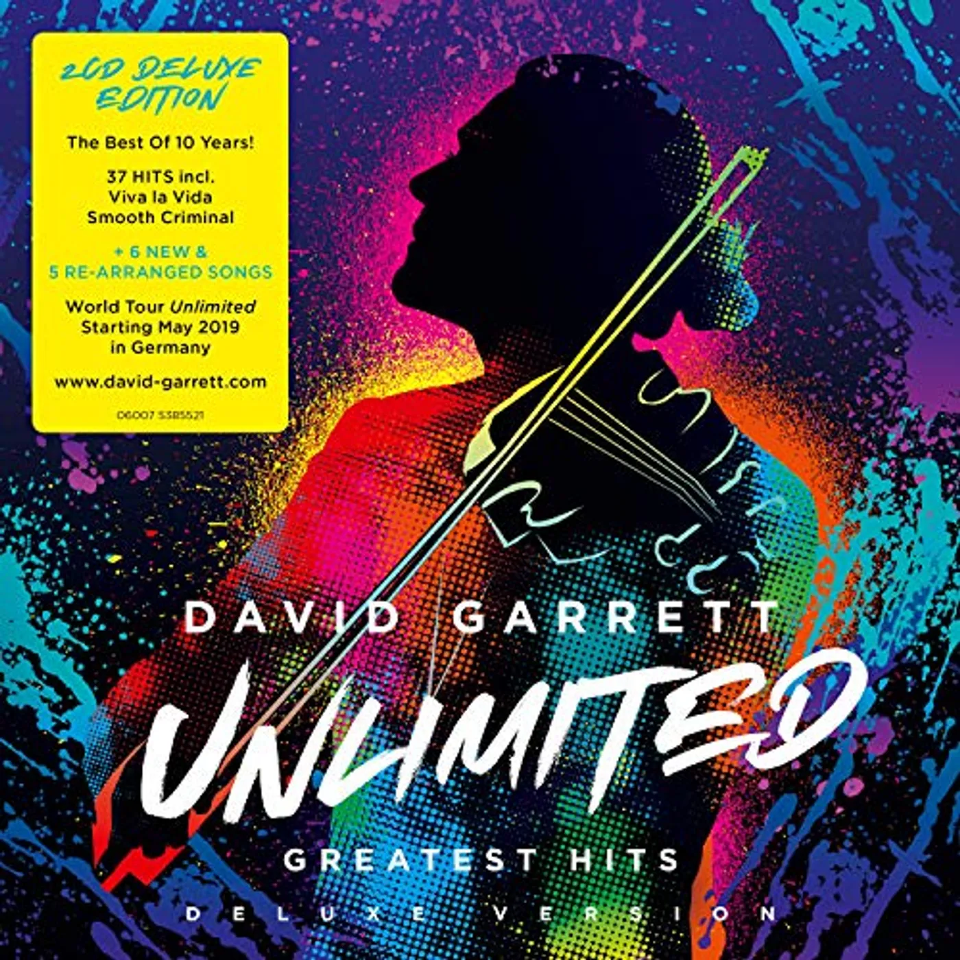 David Garrett UNLIMITED: GREATEST HITS CD - Deluxe Edition, UK Release