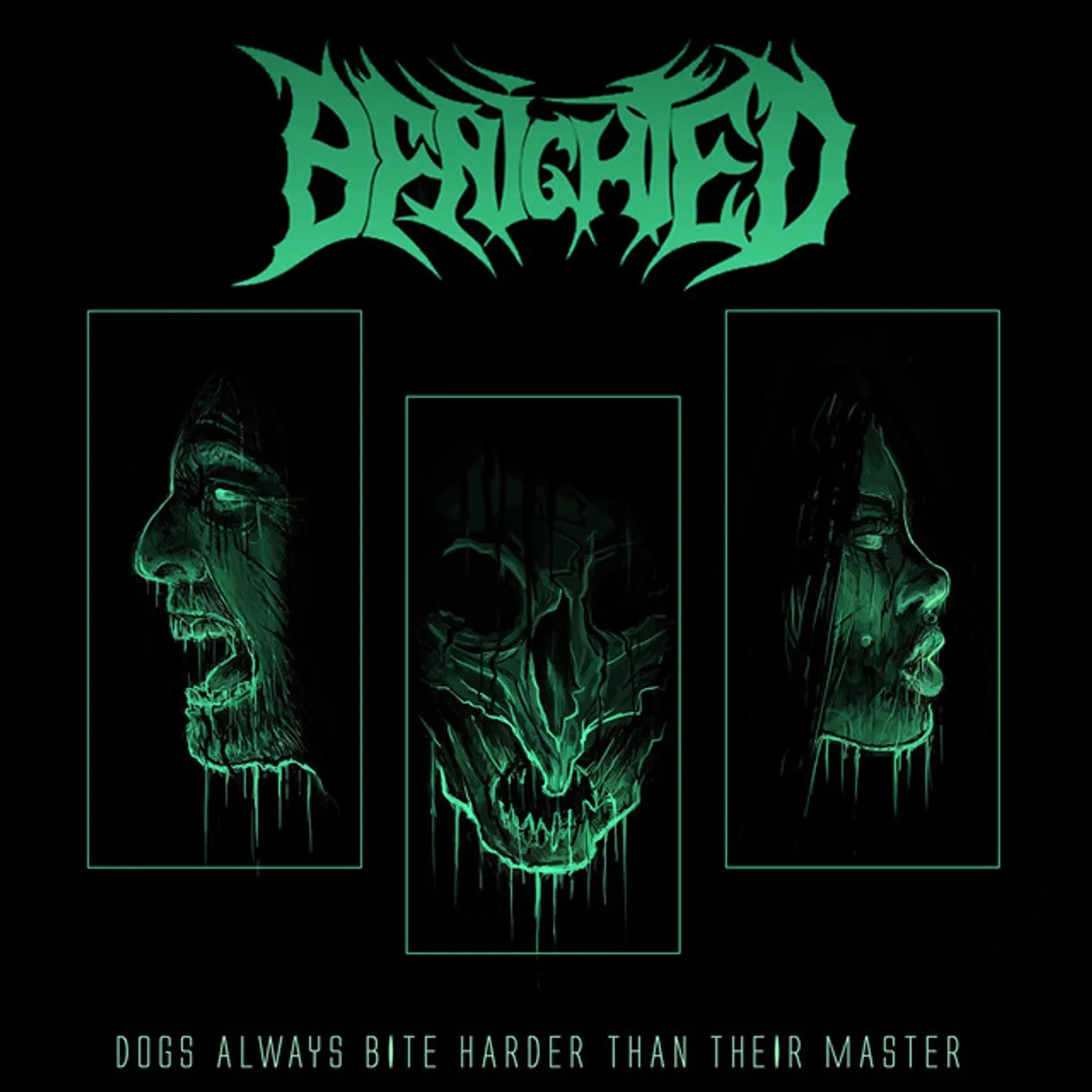 Benighted DOGS ALWAYS BITE HARDER THAN THEIR MASTER (GLOW IN THE DARK VINYL) Vinyl Record