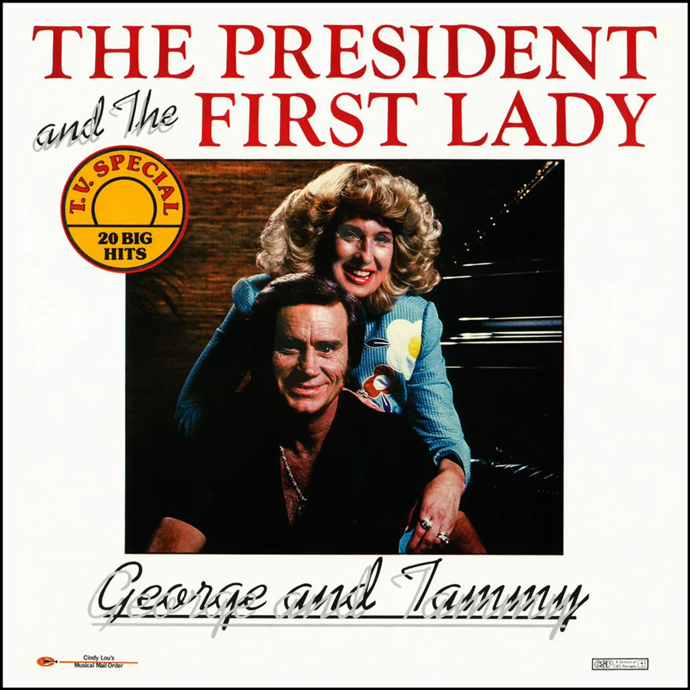 George Jones & Tammy Wynette THE PRESIDENT AND THE FIRST LADY Vinyl Record
