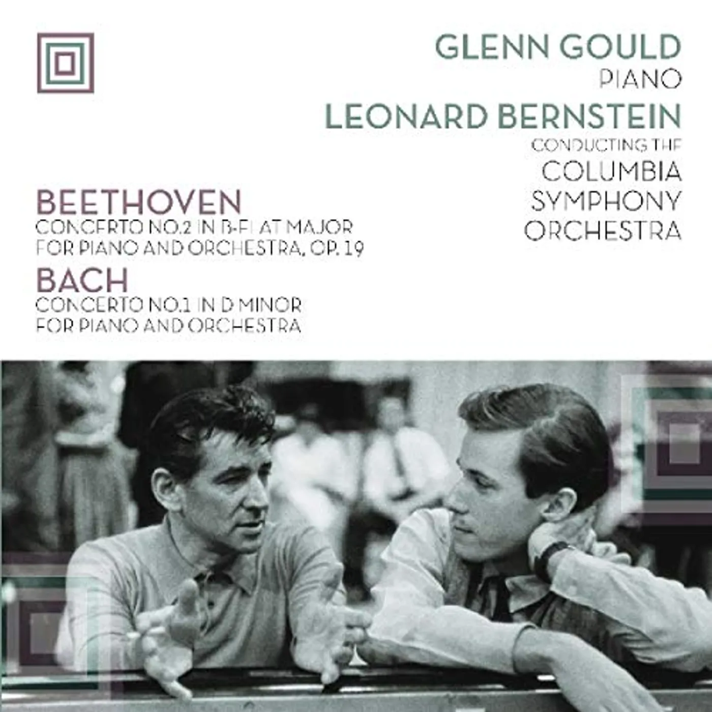 Glenn Gould PLAYS BEETHOVEN CONCERTO 2 & BACH CONCERTO 1 Vinyl Record