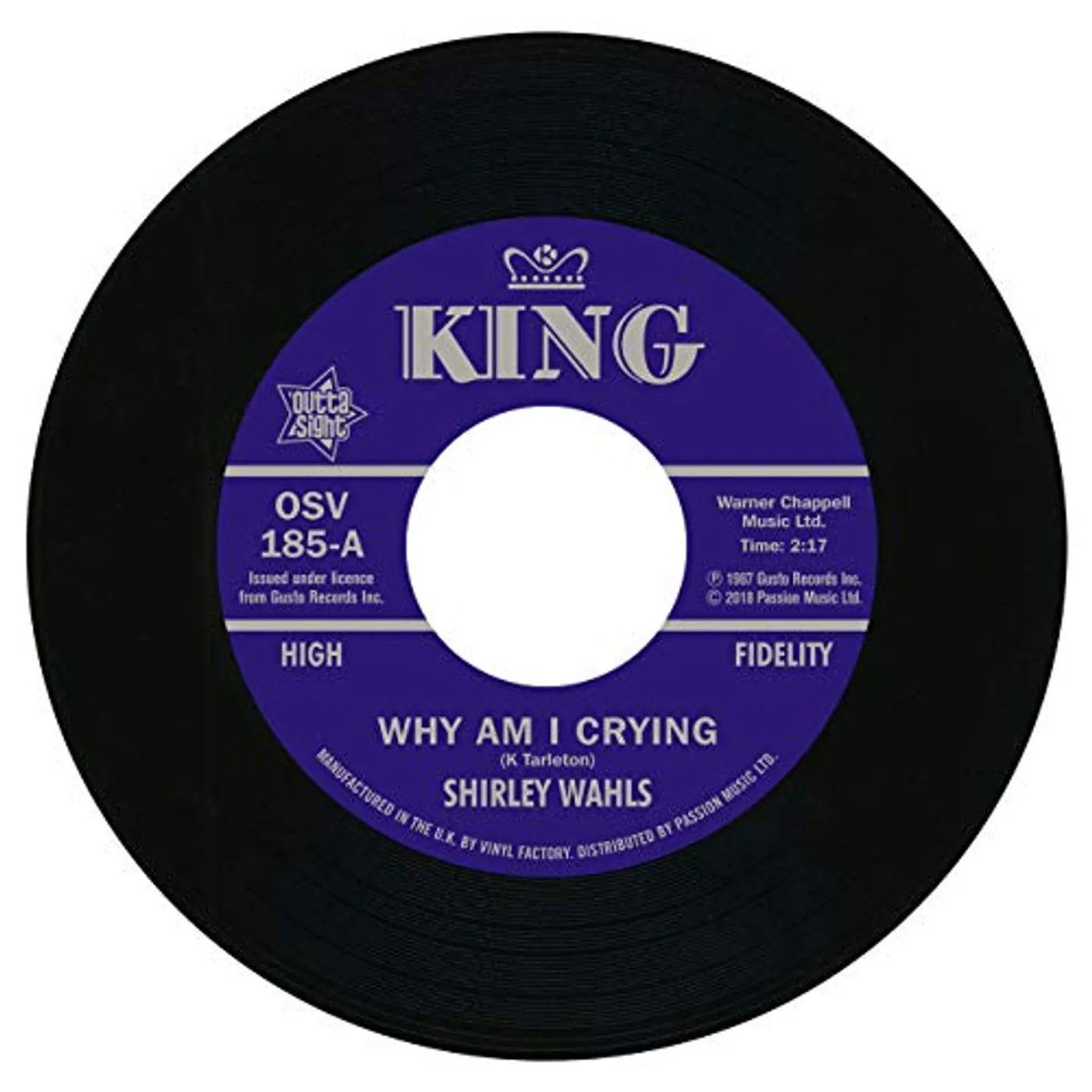 Shirley Wahls WHY AM I CRYING / THAT'S HOW LONG (I'M GONNA LOVE) Vinyl Record