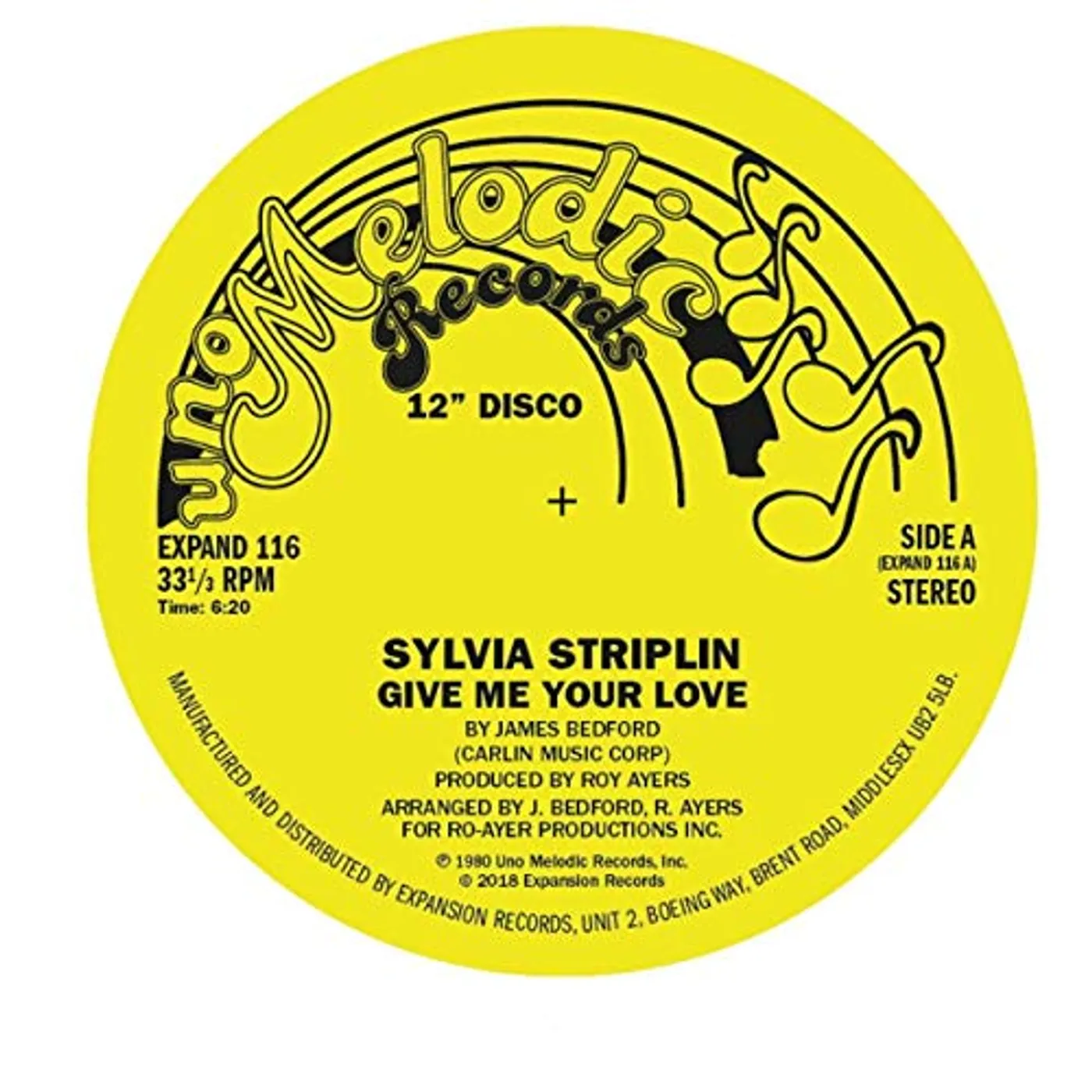 Sylvia Striplin GIVE ME YOUR LOVE / YOU CAN'T TURN ME AWAY Vinyl Record