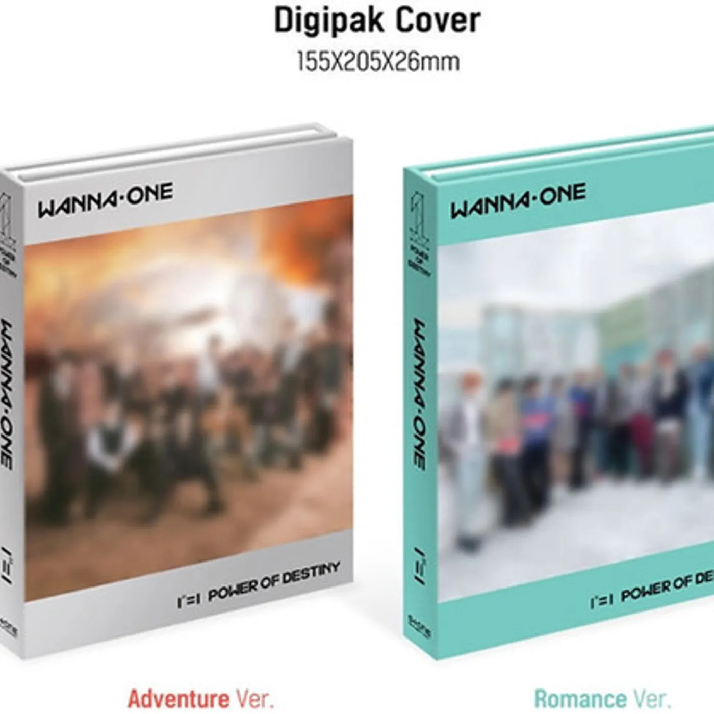 Wanna One 1=1 (POWER OF DESTINY) (PHOTOBOOK/PHOTO CARD/TICKET/2 SLEEVE COVER VERSIONS) CD