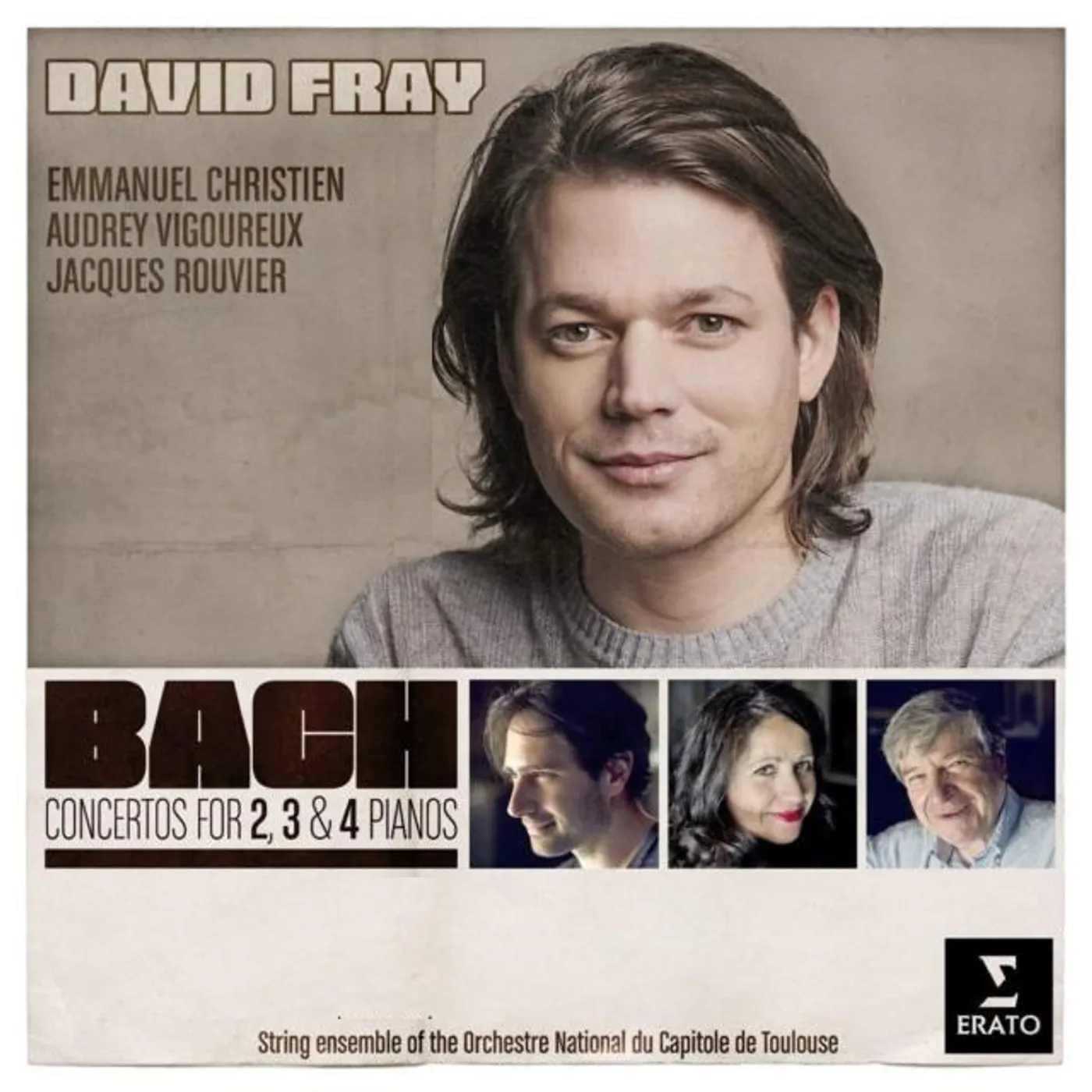 David Fray BACH CONCERTOS FOR 2 3 AND 4 PIANOS CD