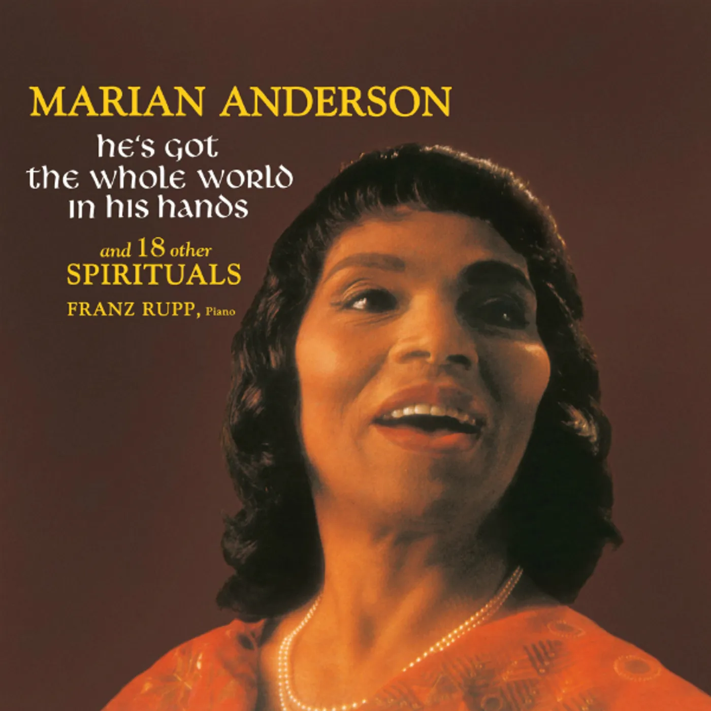 Marian Anderson HE'S GOT THE WHOLE WORLD IN HIS HANDS Vinyl Record