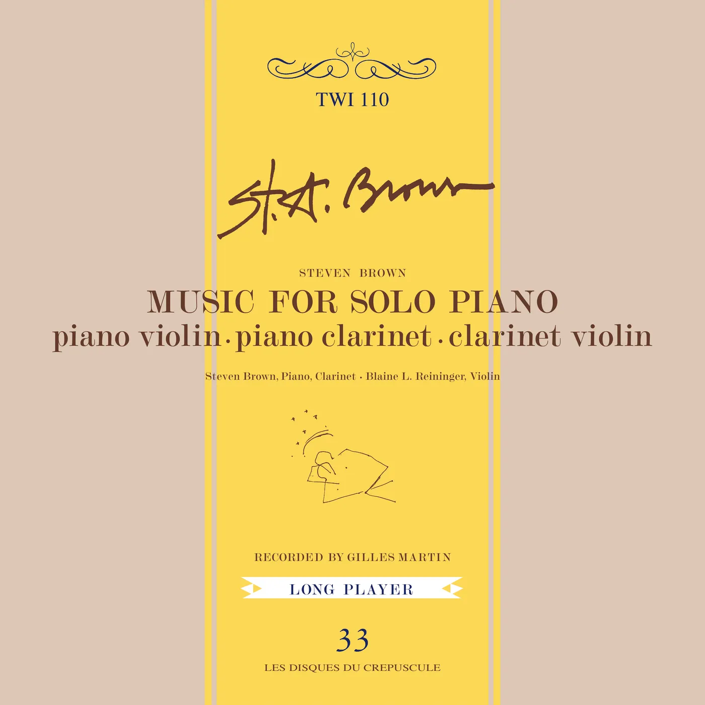 STEVEN BROWN MUSIC FOR SOLO PIANO CD