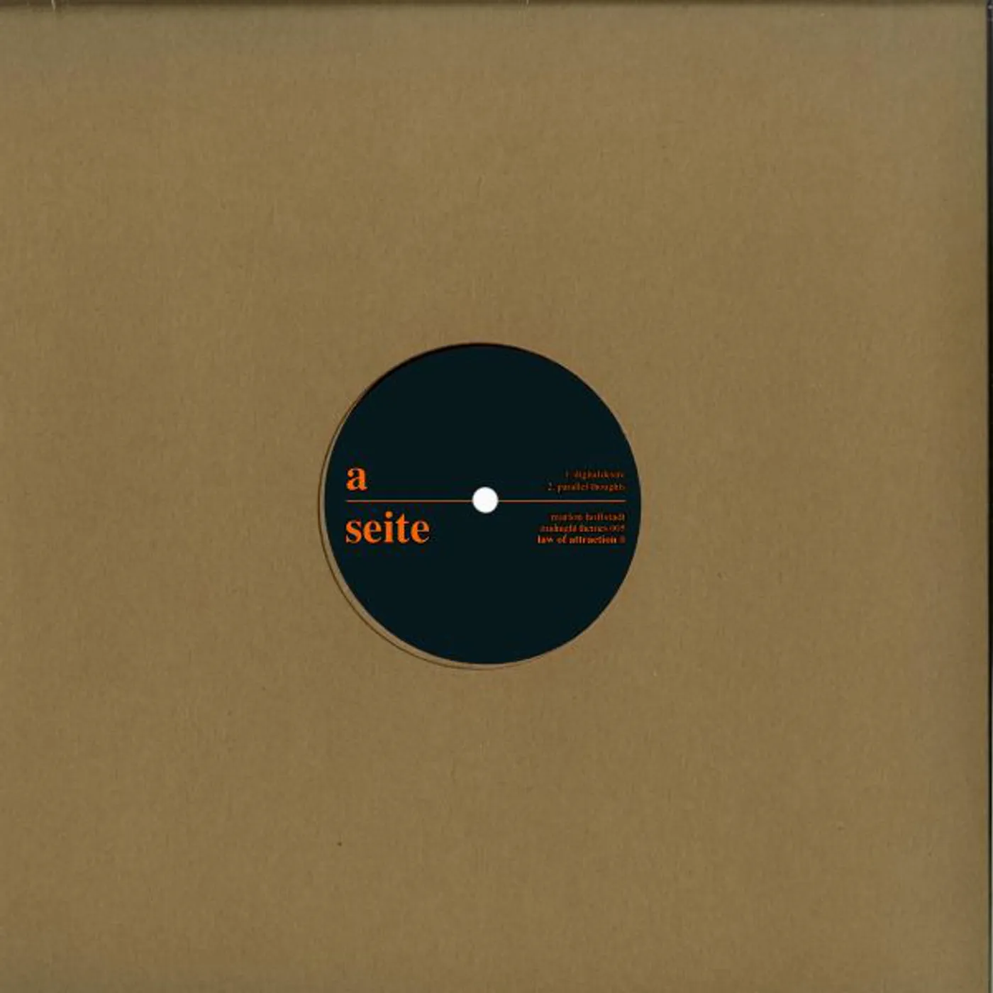 Marlon Hoffstadt Law Of Attraction Part Two Vinyl Record