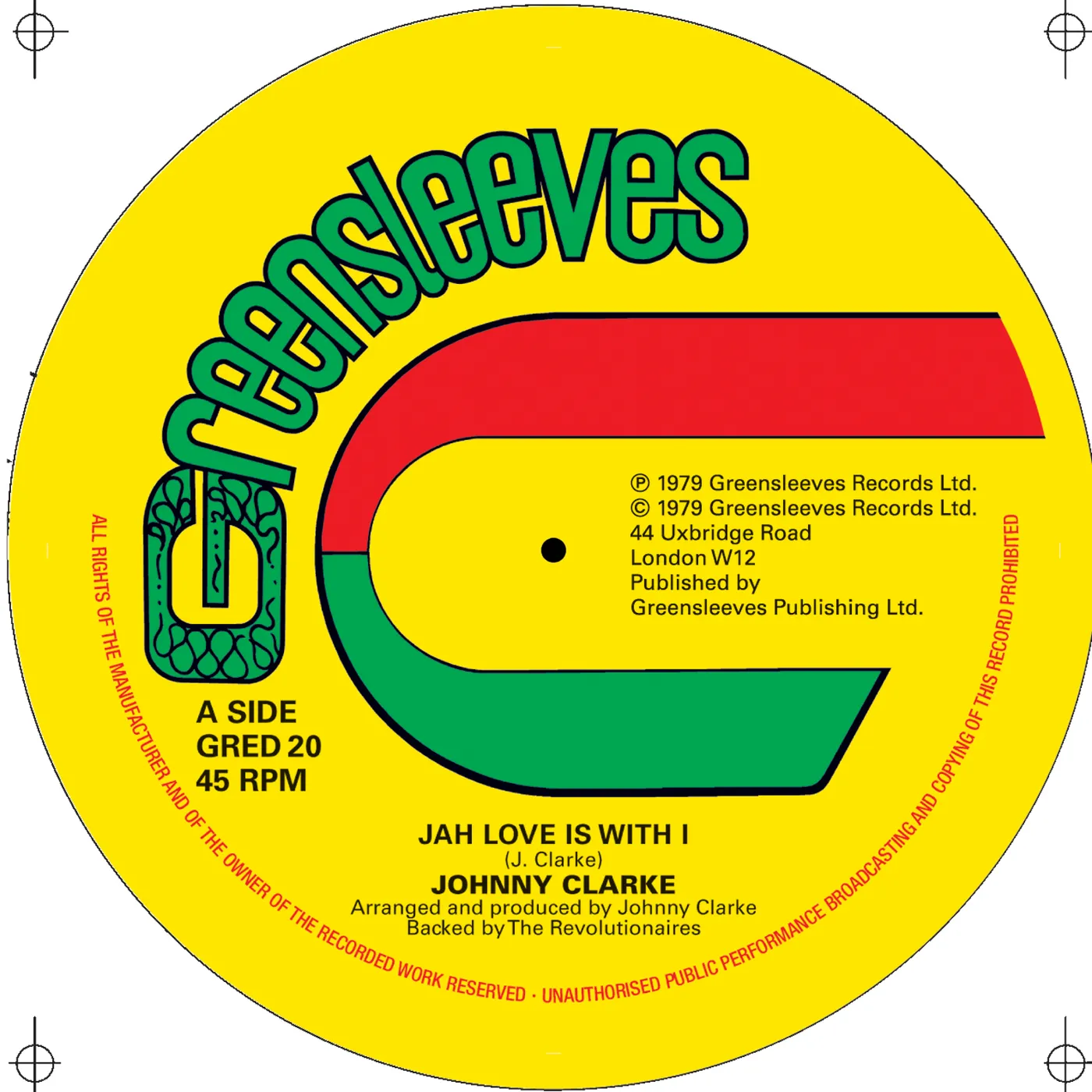 Johnny Clarke Jah Love Is With I / Bad Days Are Going Vinyl Record