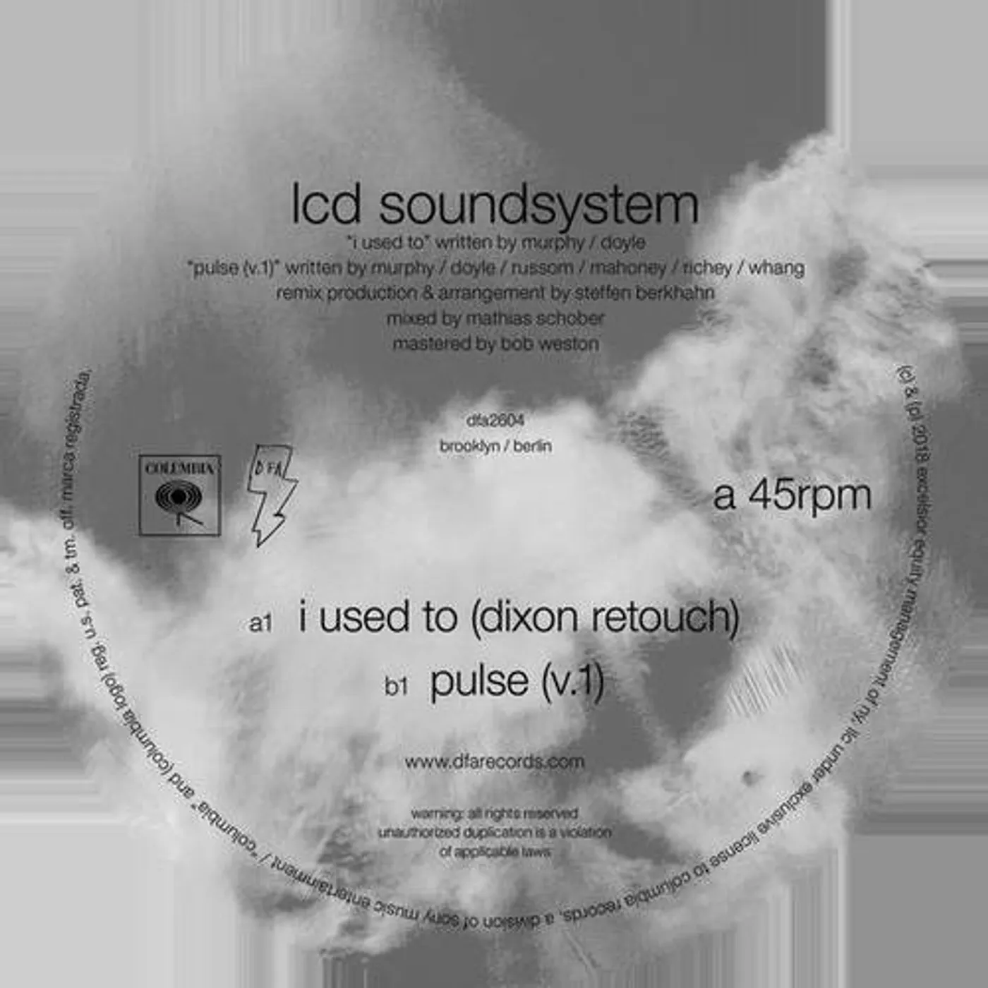 LCD Soundsystem I USED TO (DIXON REWORK / PULSE V.1) Vinyl Record