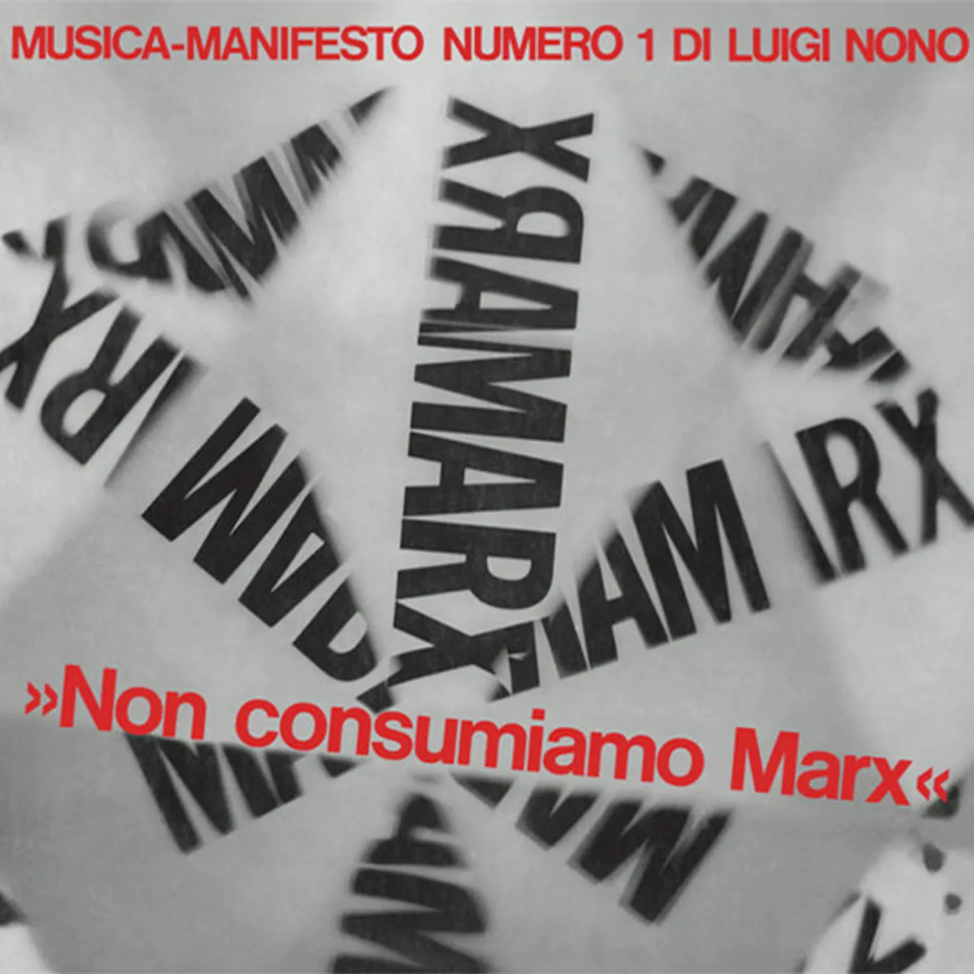 Luigi Nono MUSICA MANIFESTO N 1 CD