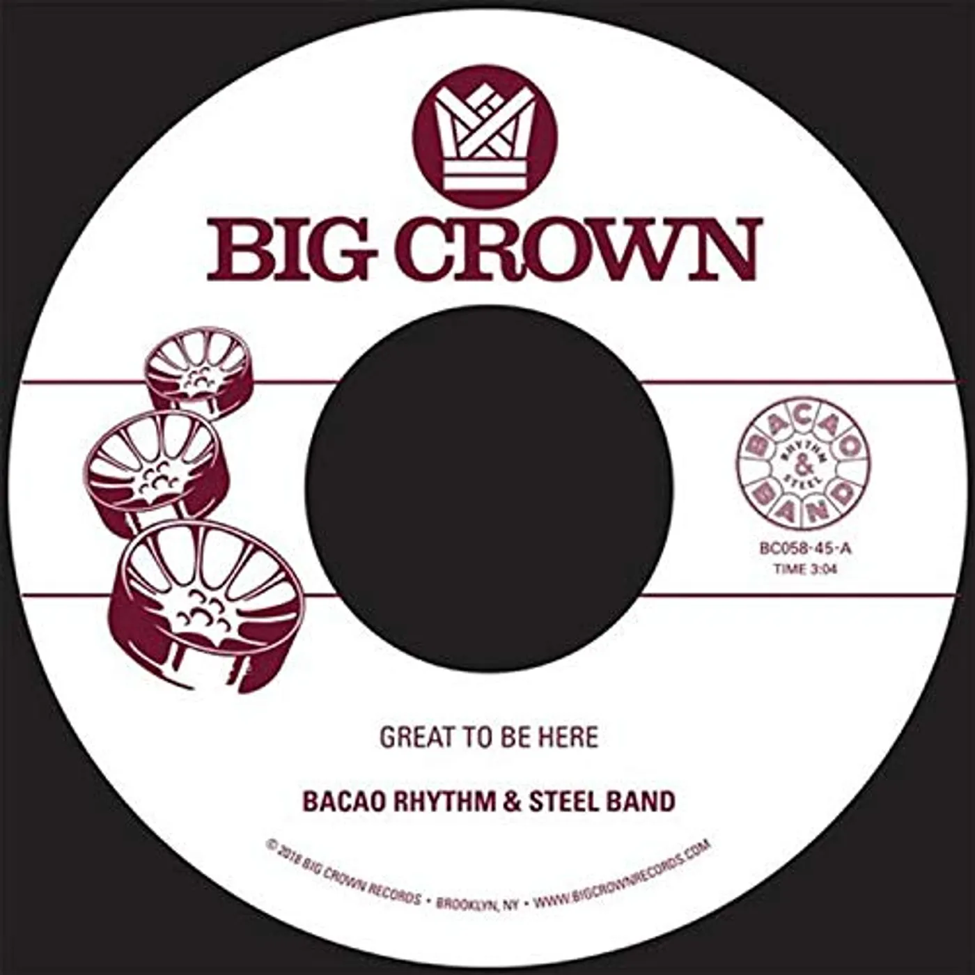 Bacao Rhythm & Steel Band GREAT TO BE HERE / ALL FOR THA CASH Vinyl Record