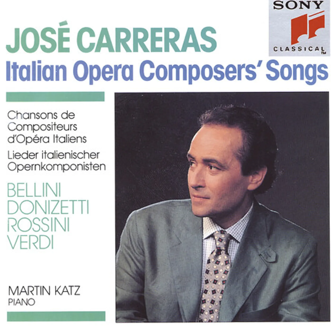 José Carreras ITALIAN OPERA COMPOSER'S SONGS CD