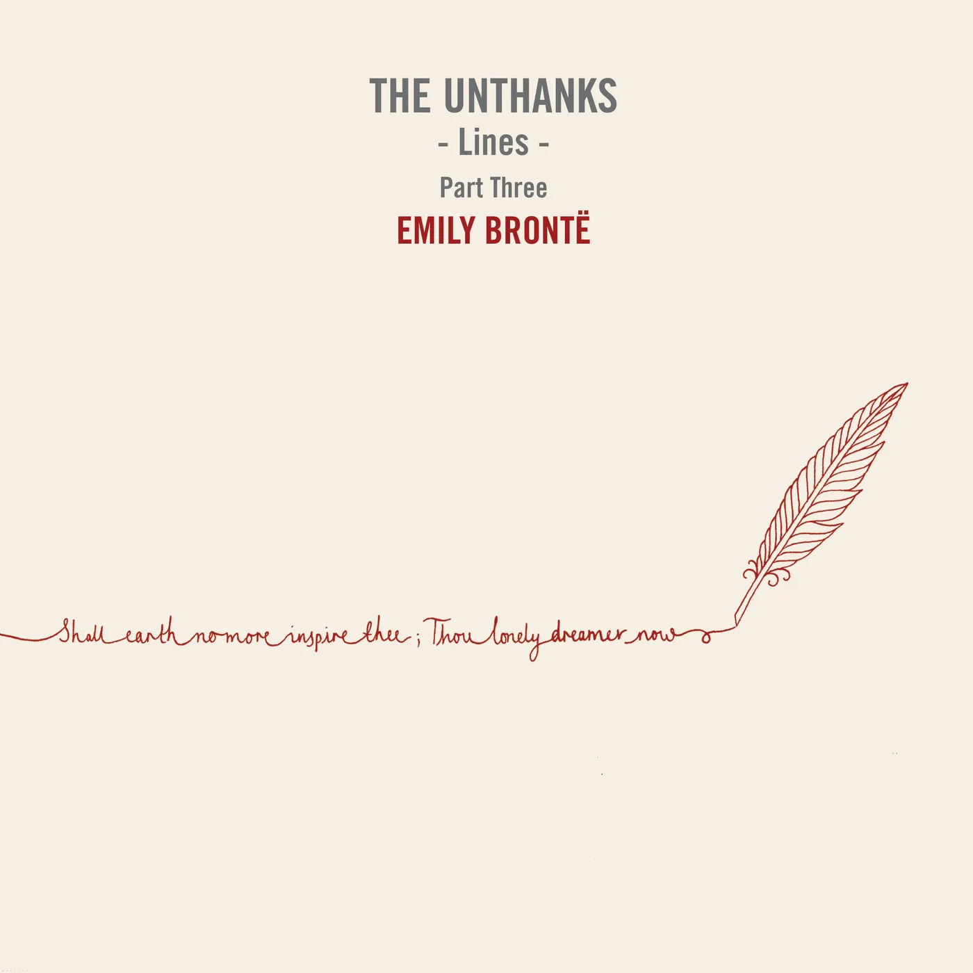 The Unthanks LINES PART THREE: EMILY BRONTE CD