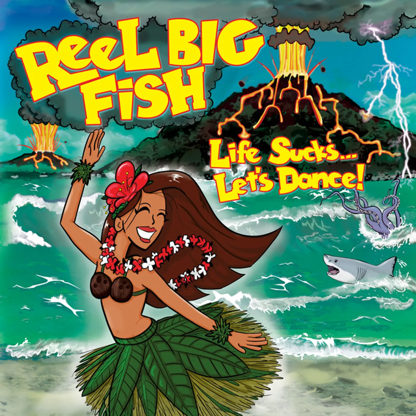 Reel Big Fish LIFE SUCKS LET'S DANCE Vinyl Record