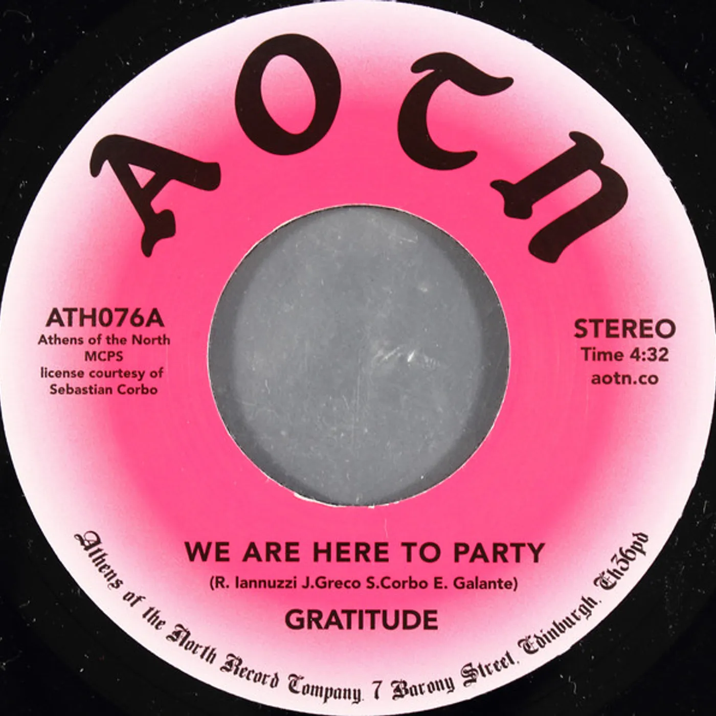 Gratitude WE ARE HERE TO PARTY Vinyl Record