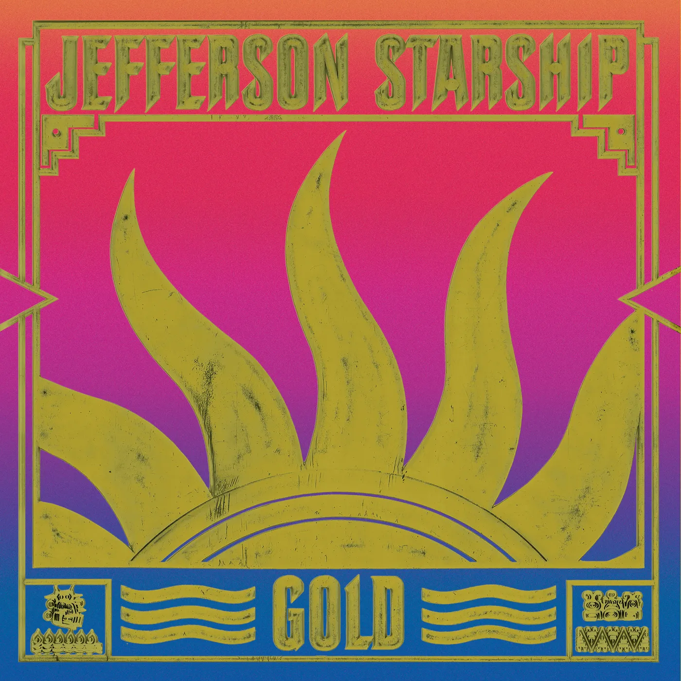Jefferson Starship Gold Vinyl Record