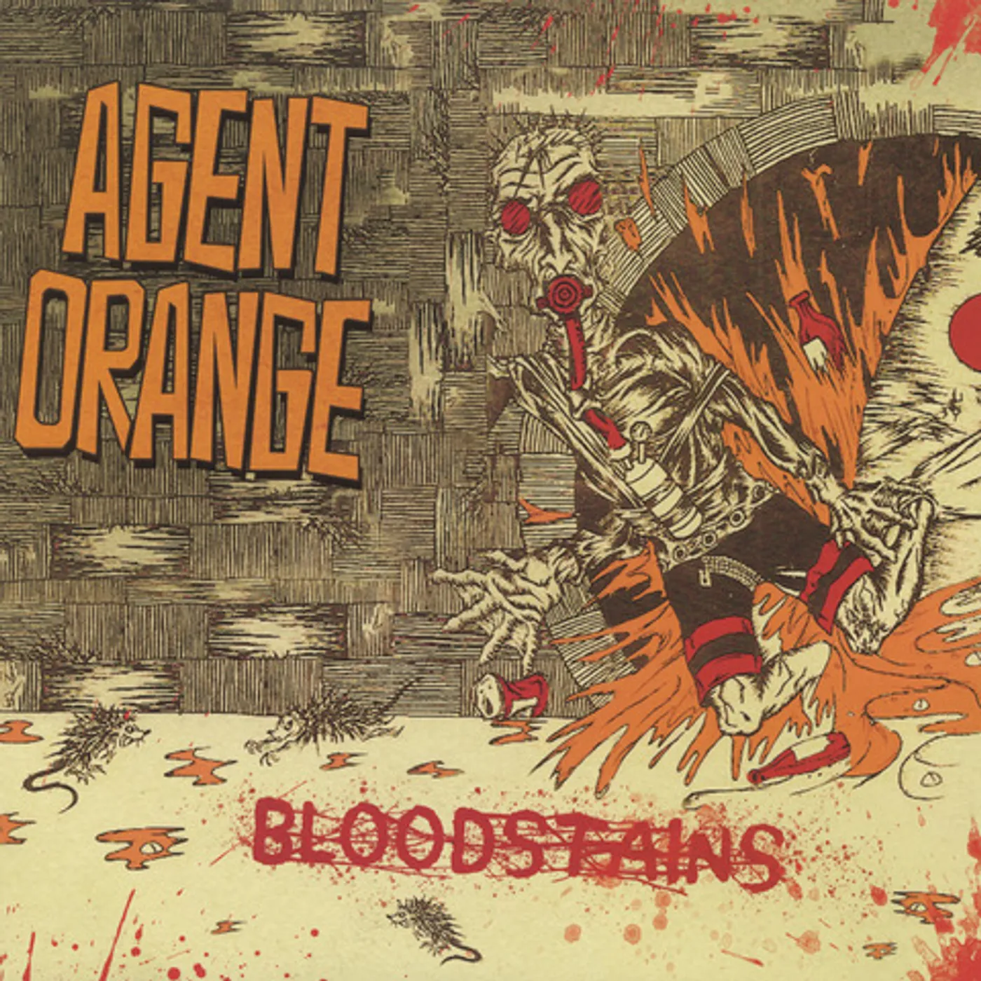 Agent Orange BLOODSTAINS (Orange Splatter Vinyl) Record