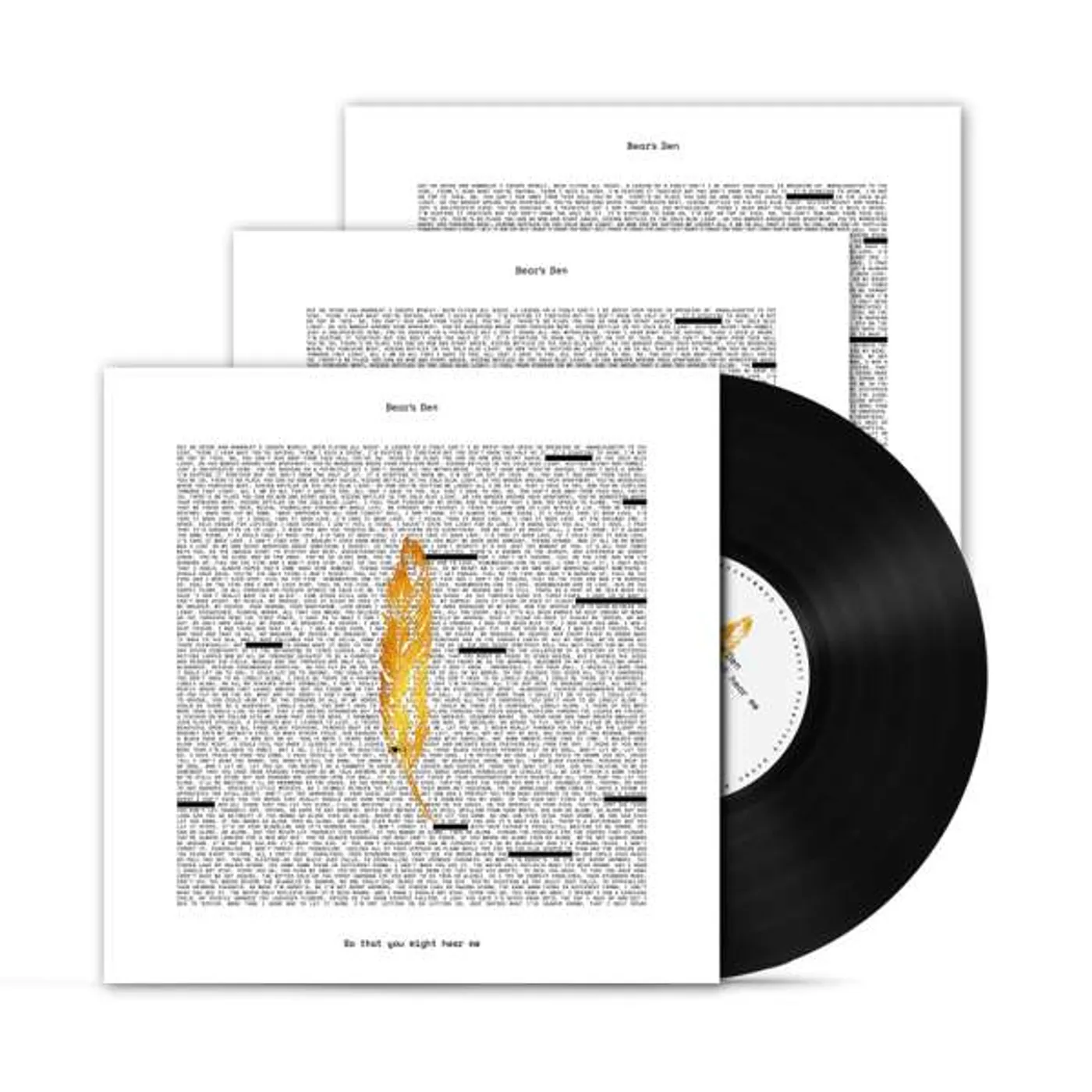 Bear's Den SO YOU MIGHT HEAR Vinyl Record