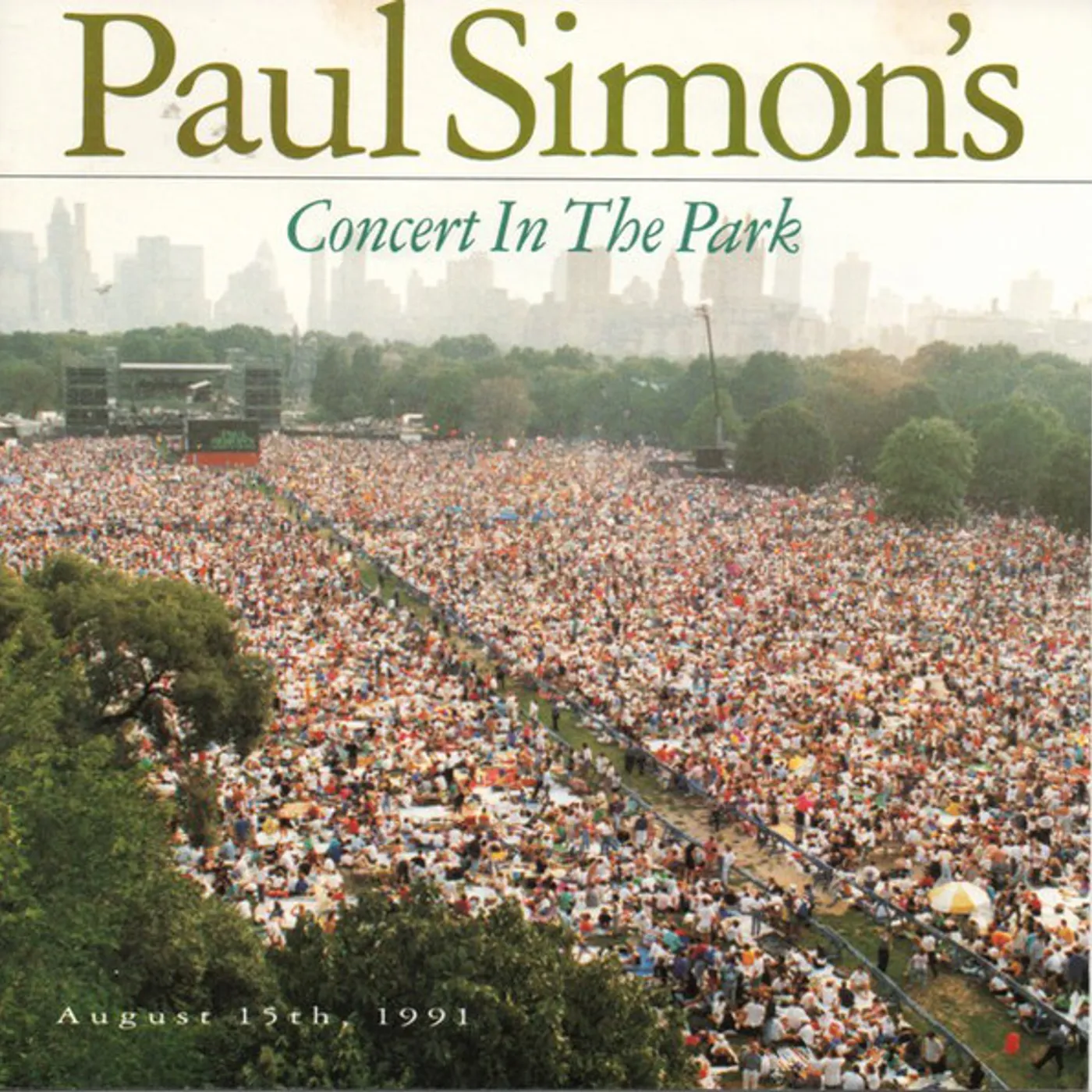 Paul Simon CONCERT IN THE PARK AUGUST 15 1991 CD