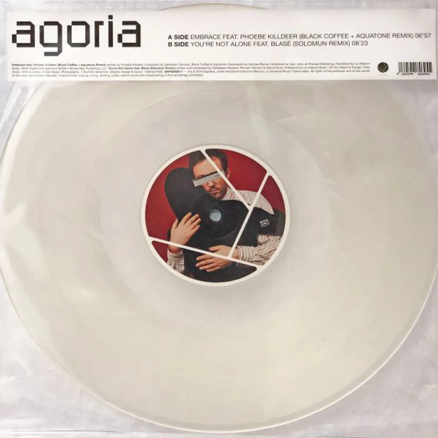 Agoria EMBRACE & YOU'RE NOT ALONE REMIXES Vinyl Record