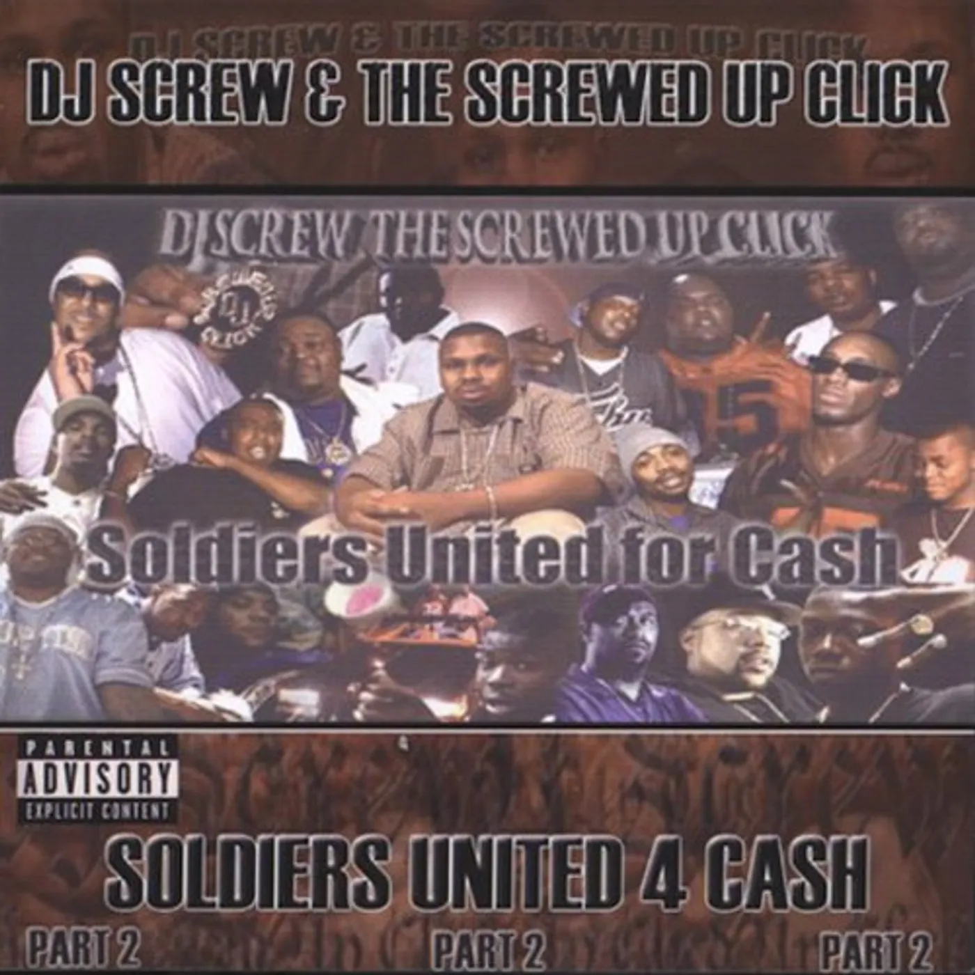 DJ Screw SOLDIERS UNITED FOR CASH PART 2 CD