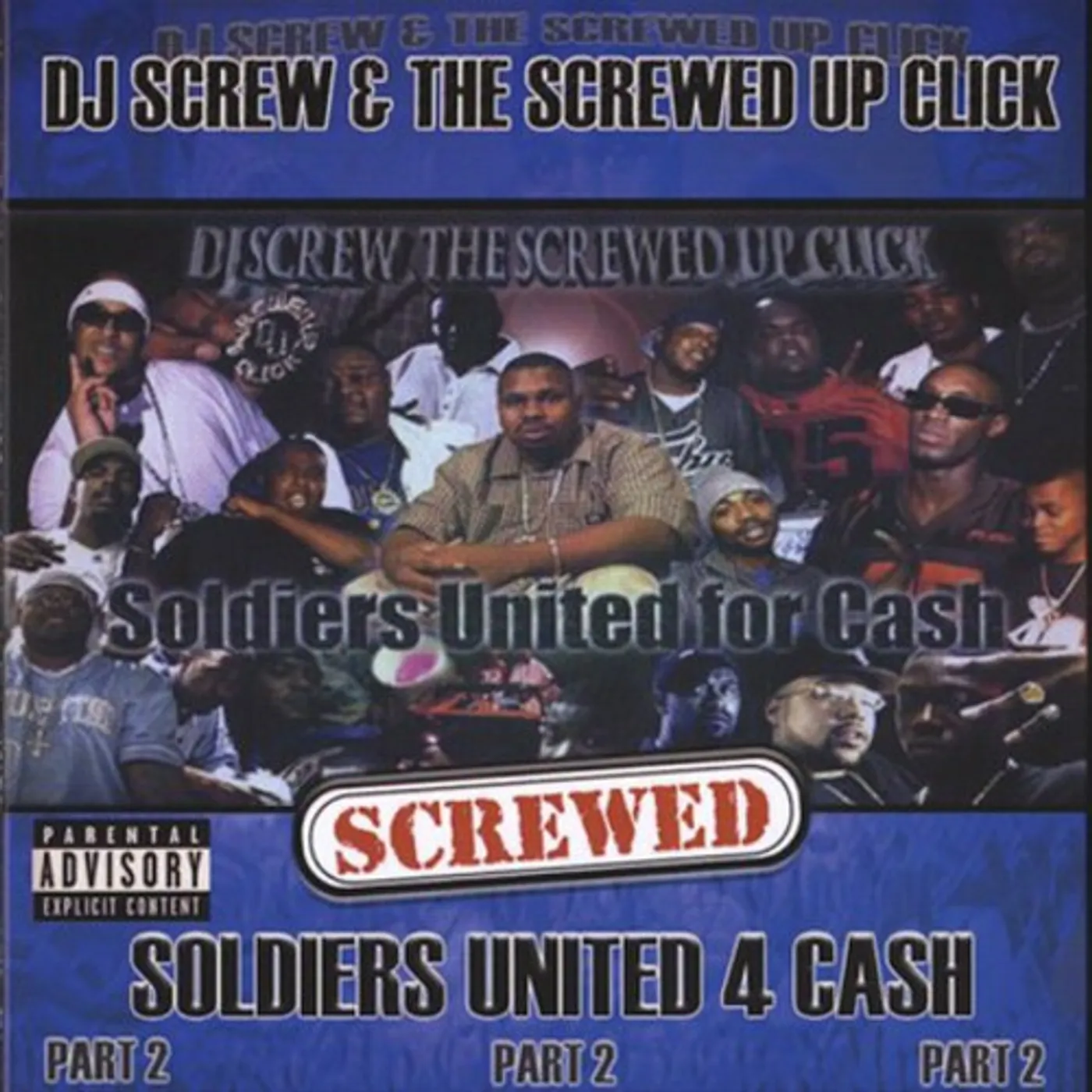 DJ Screw SOLDIERS UNITED FOR CASH-SCREWED CD
