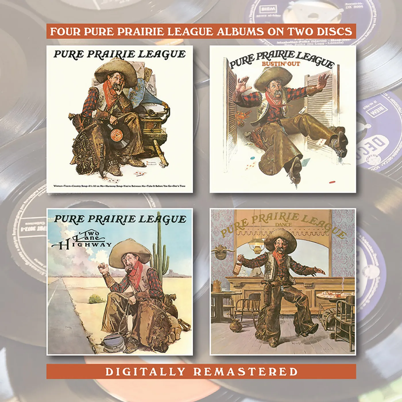 PURE PRAIRIE LEAGUE / BUSTIN OUT / TWO LANE CD