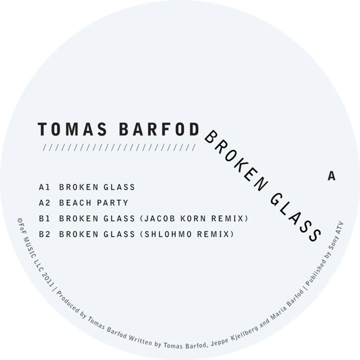Tomas Barfod Broken Glass Vinyl Record