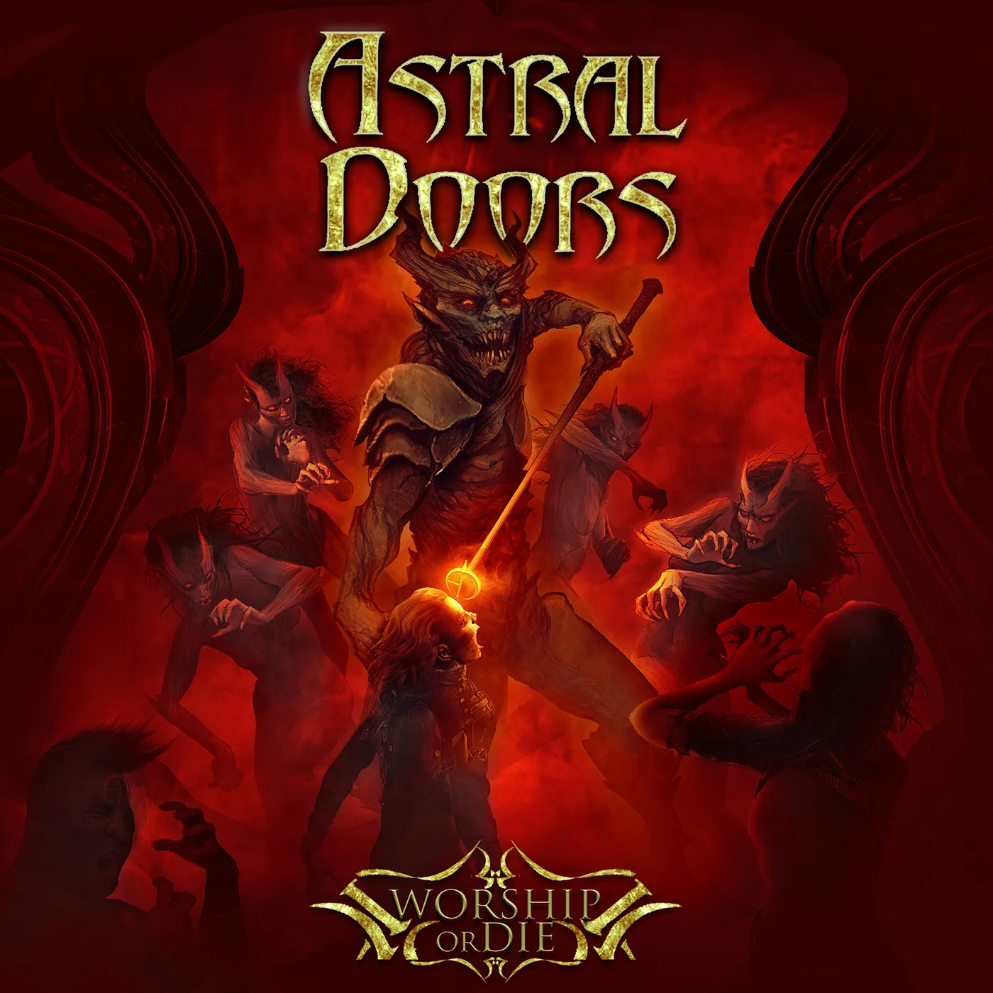 Astral Doors Worship Or Die Vinyl Record