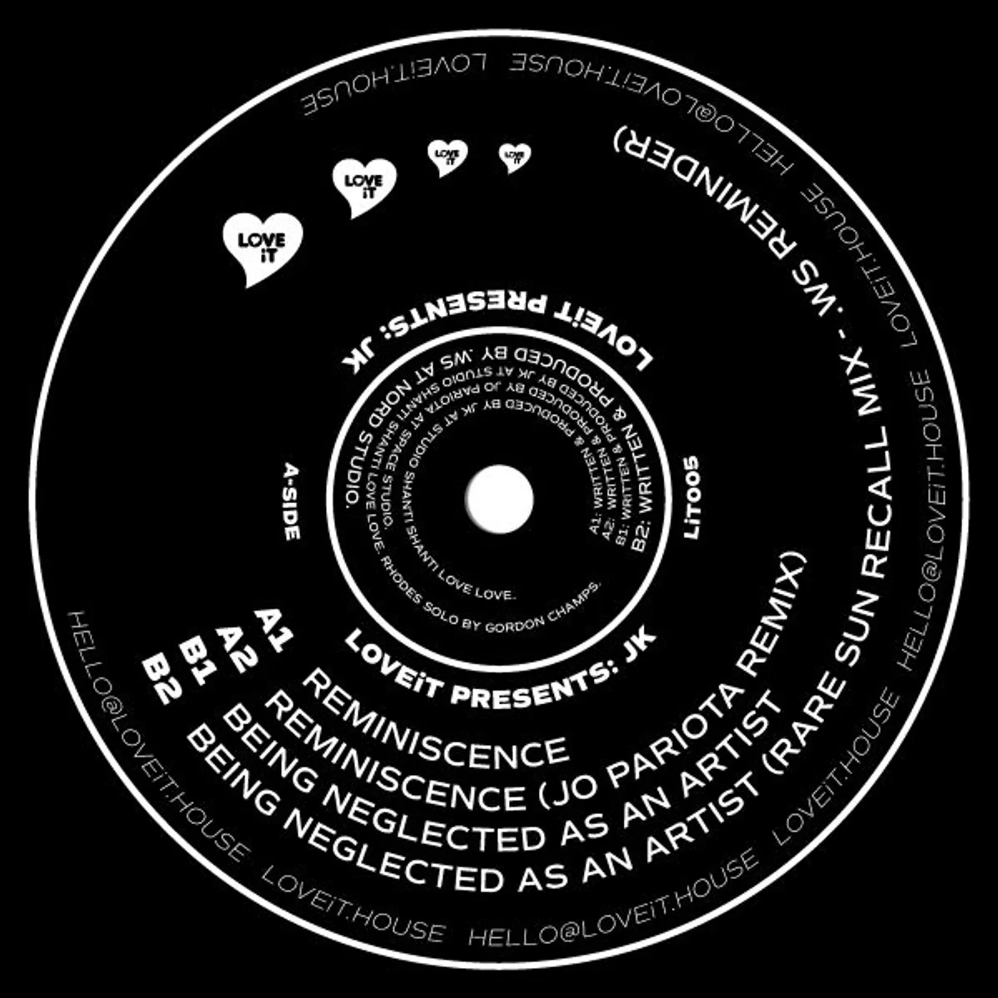 LOVEIT PRESENTS: JK Vinyl Record