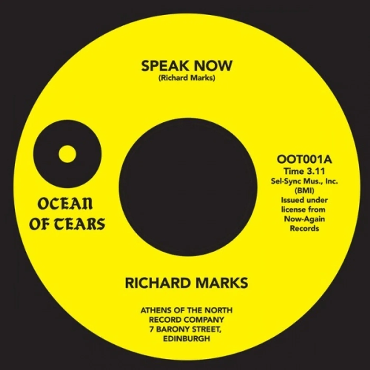 Richard Marks SPEAK NOW Vinyl Record