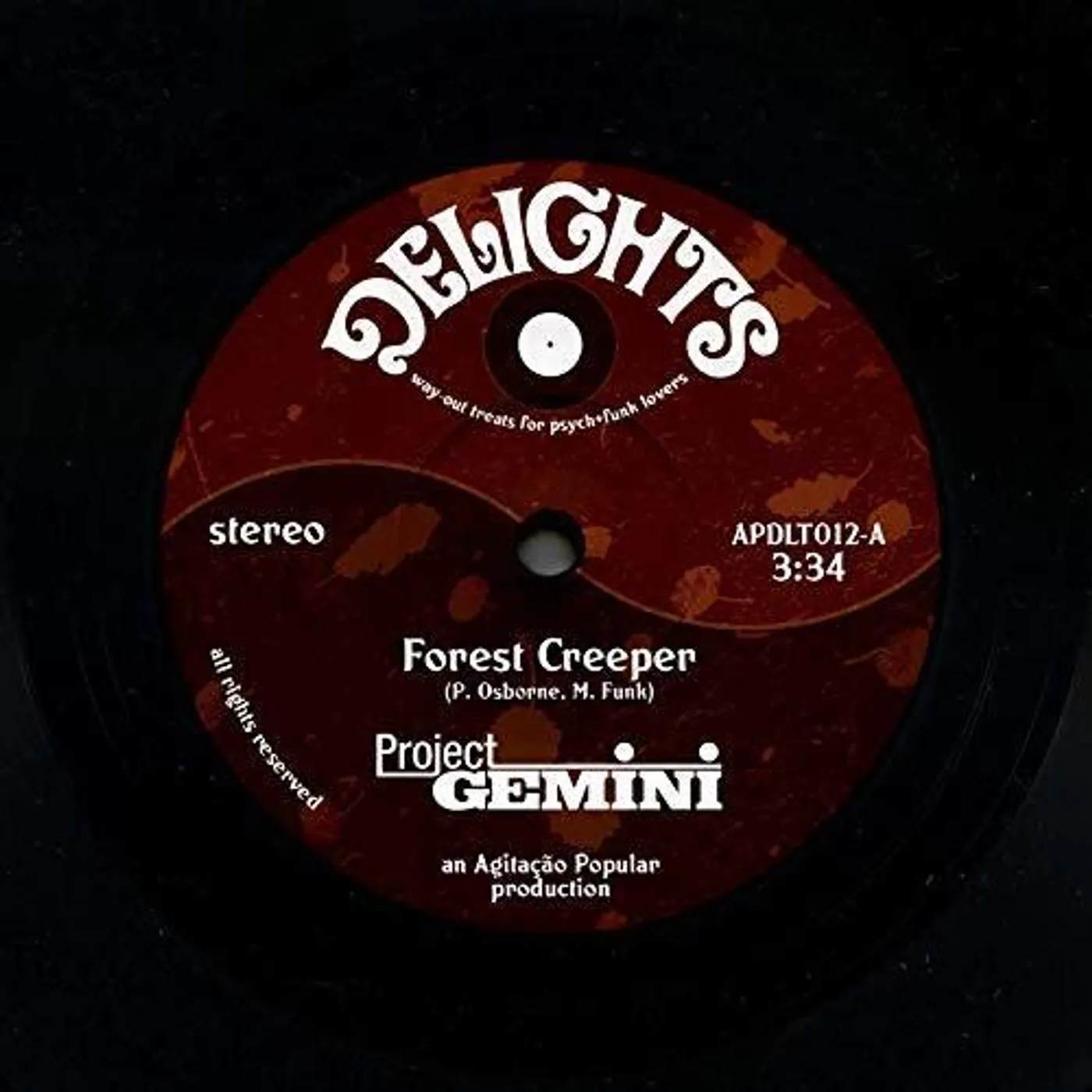 Project Gemini Forest Creeper / Monsters at Gardens End Vinyl Record
