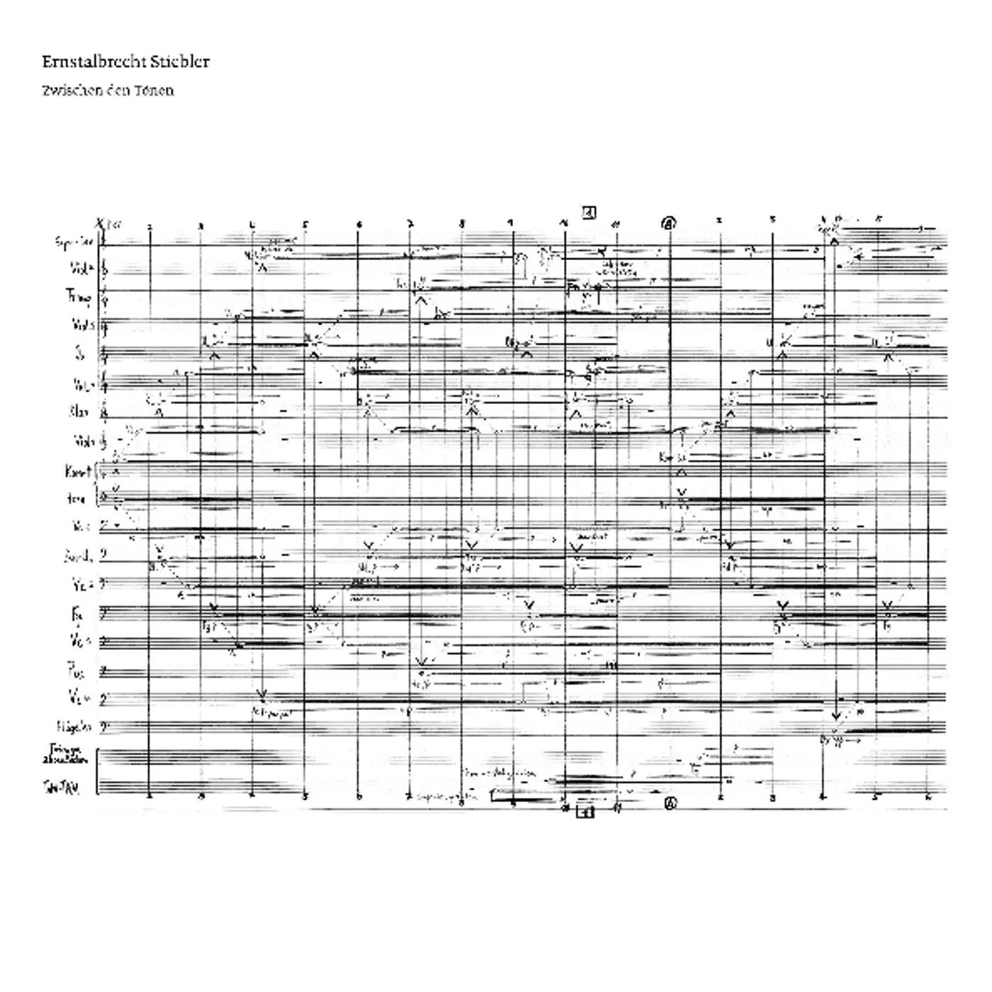Ernstalbrecht Stiebler ZWISCHEN DEN TONEN Vinyl Record