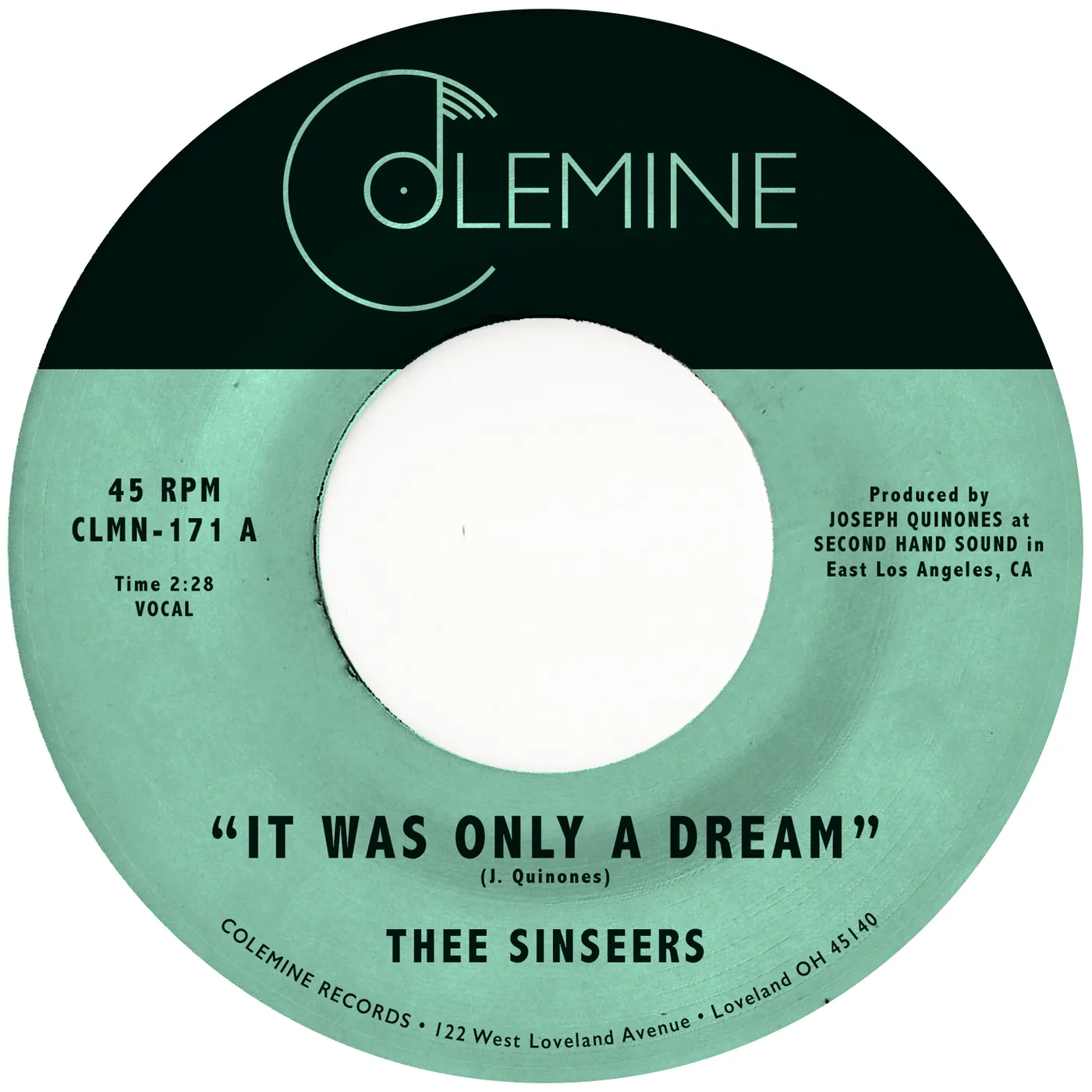 Thee Sinseers It Was Only a Dream Vinyl Record