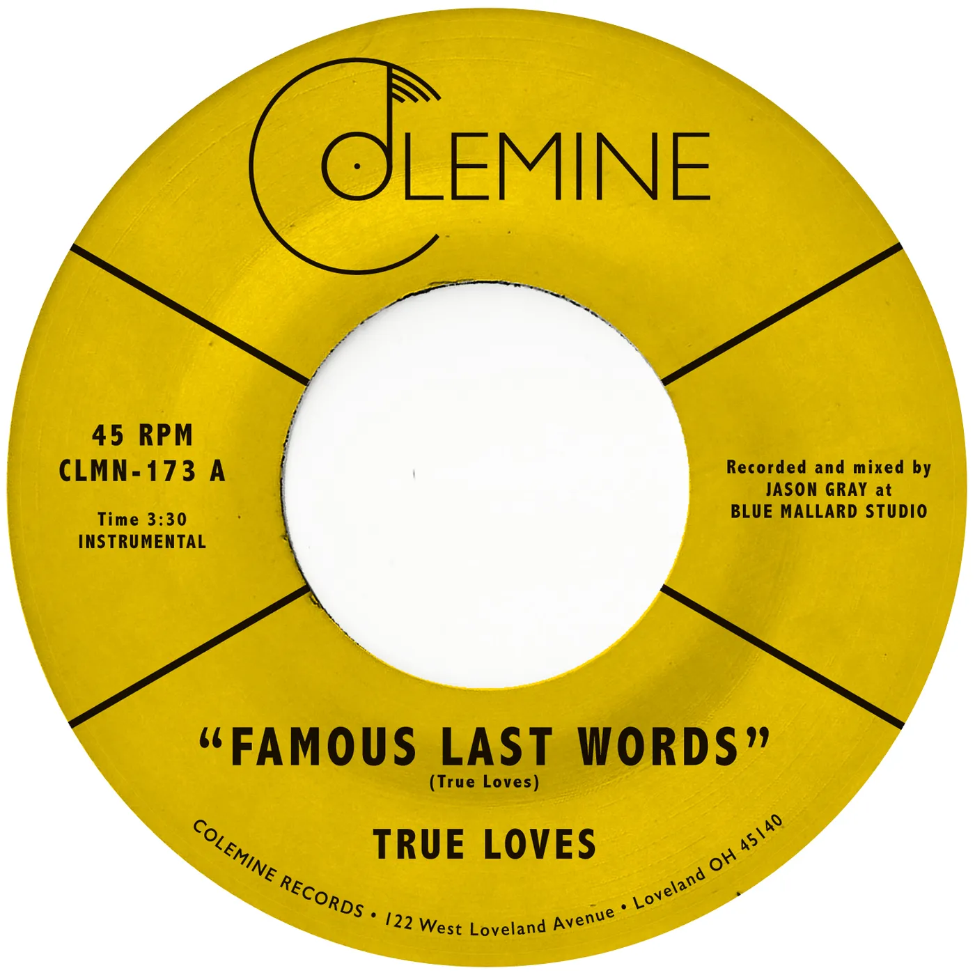 True Loves Famous Last Words Vinyl Record