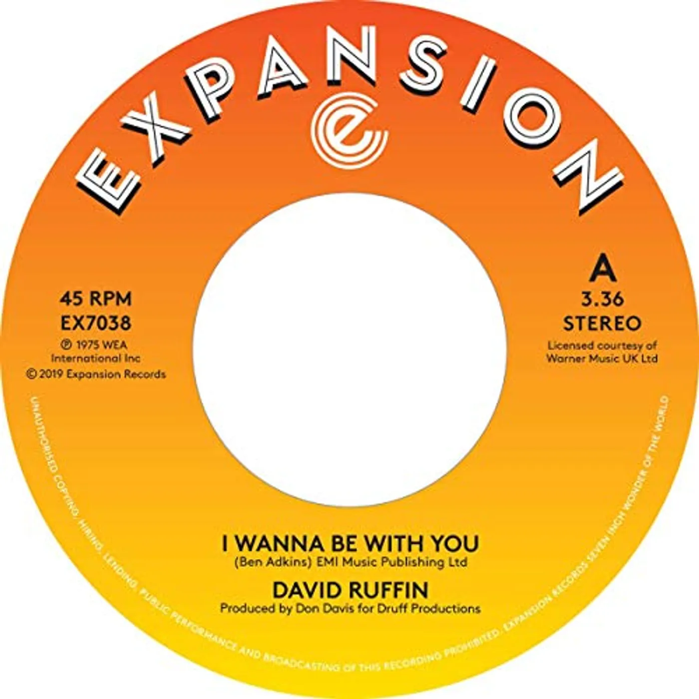 David Ruffin I Wanna Be With You Vinyl Record