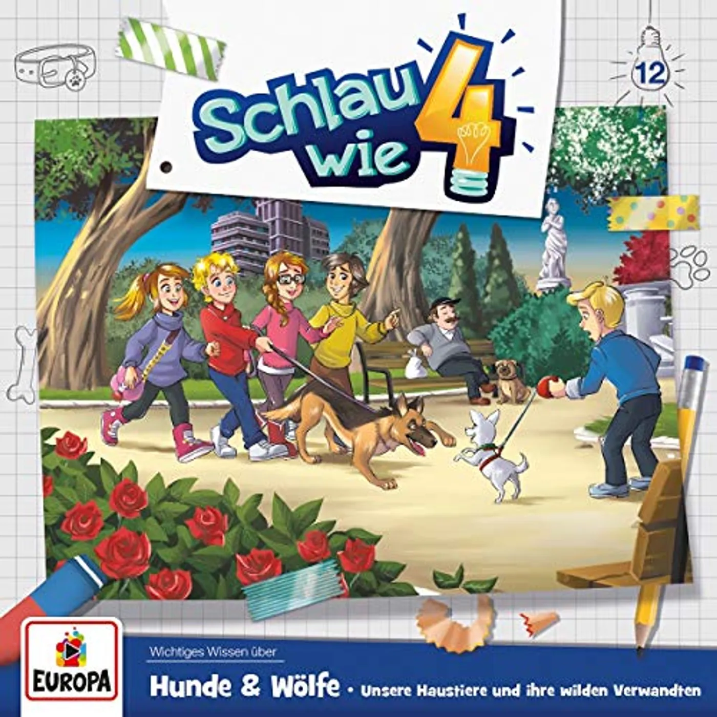 Schlau wie Vier 012/HUNDE UND WOLFE UNSERE HAUSTIERE UN CD