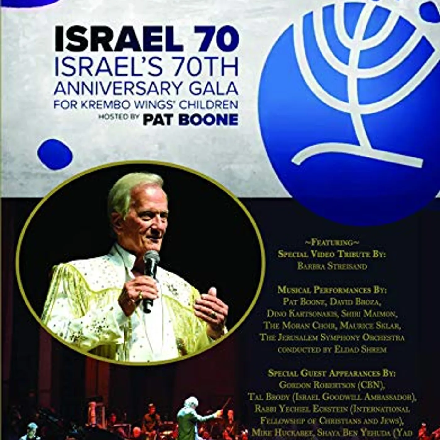 Pat Boone ISRAEL 70: ISRAEL'S 70TH ANNIVERSARY GALA DVD