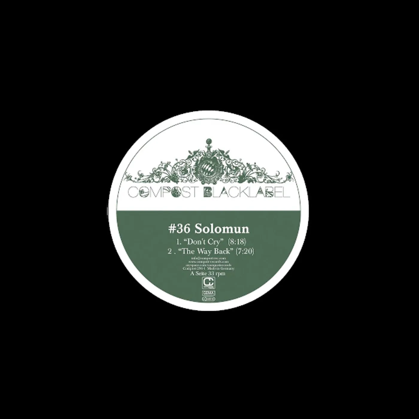 Solomun COMPOST BLACK LABEL 36 Vinyl Record