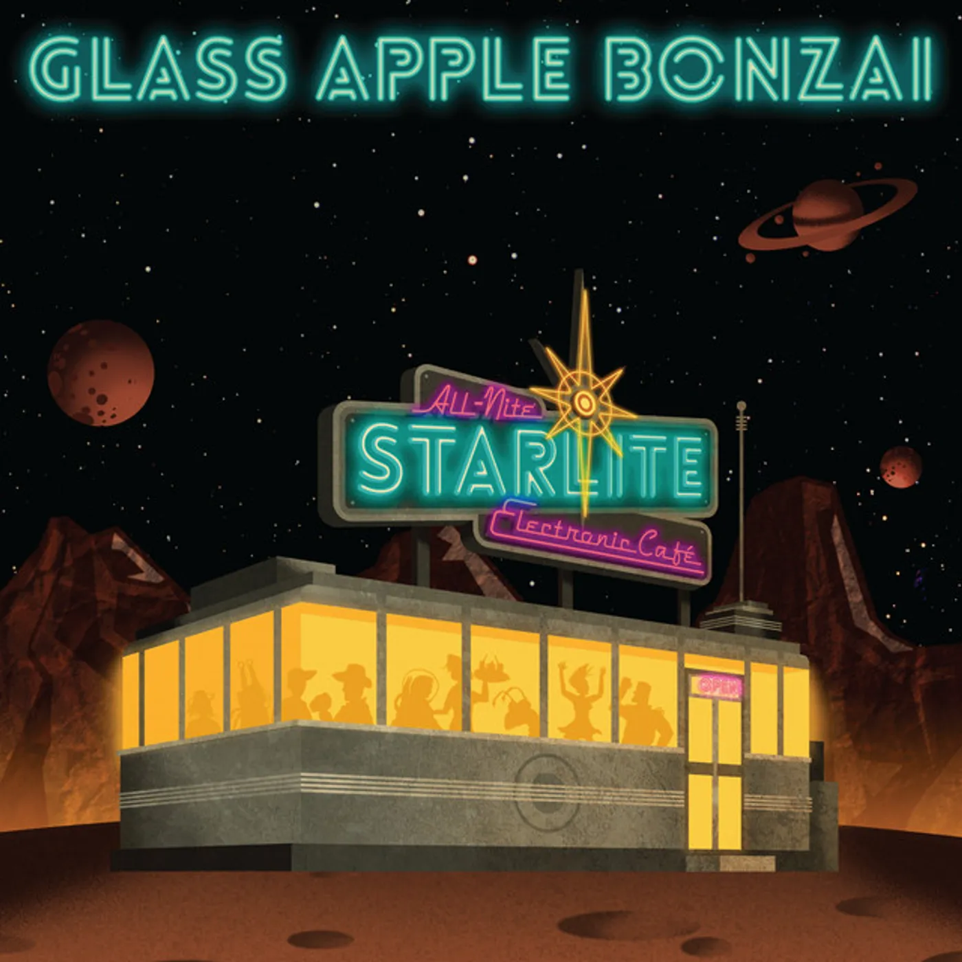 Glass Apple Bonzai ALL-NITE STARLITE ELECTRONIC CAFE CD