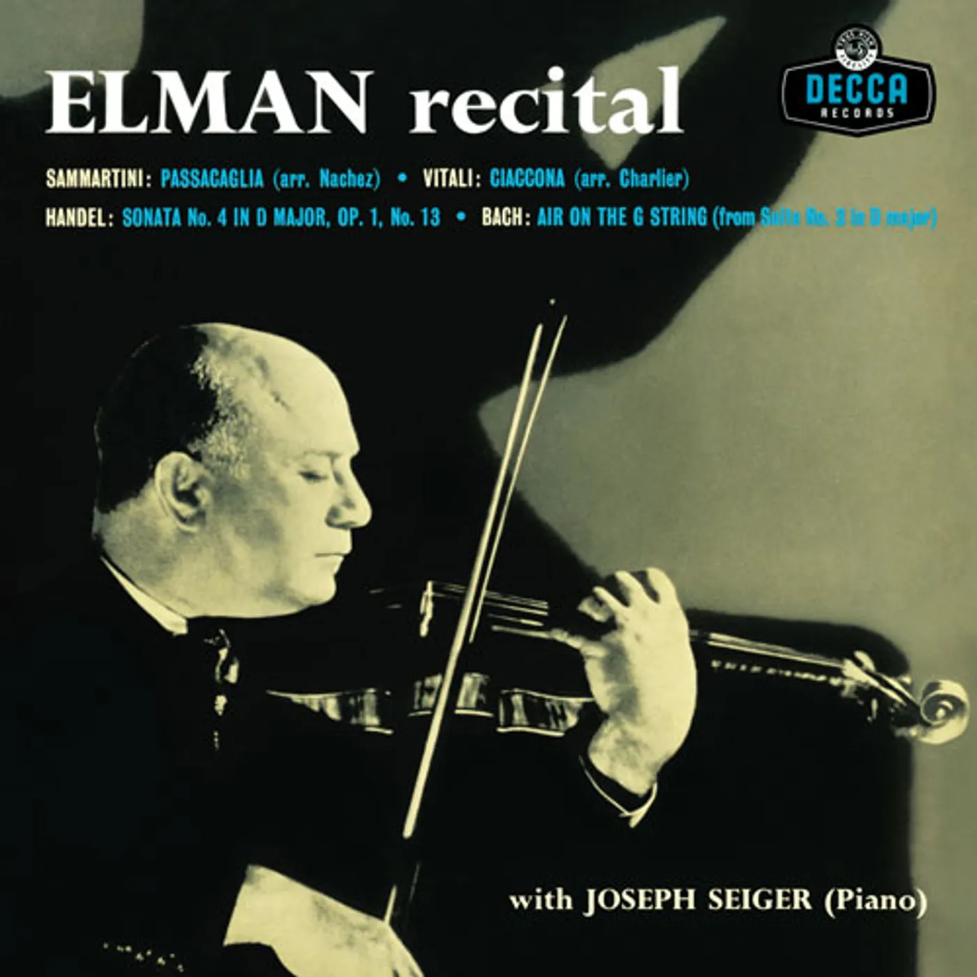 Mischa Elman RECITAL Vinyl Record