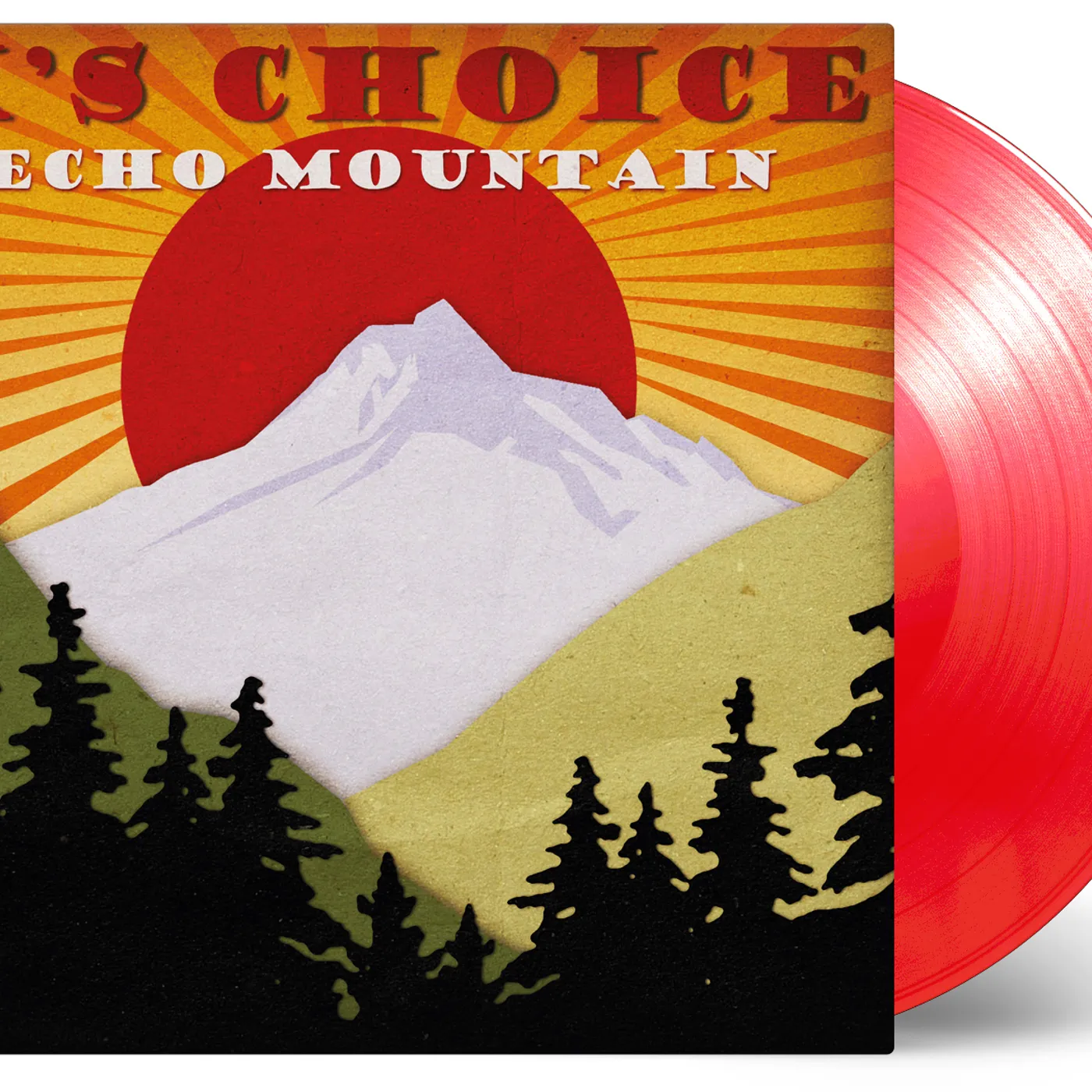 K's Choice ECHO MOUNTAIN (LIMITED TRANSPARENT RED/180G) Vinyl Record
