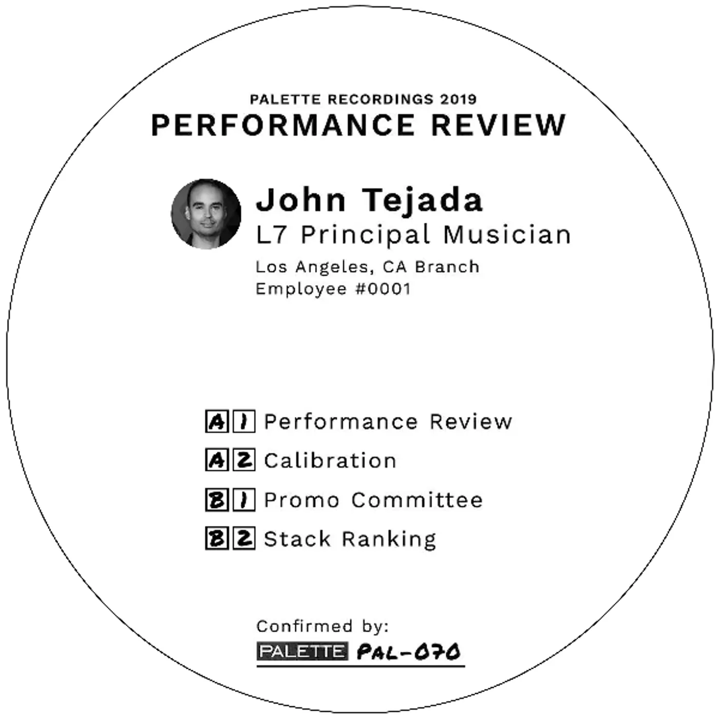 John Tejada Performance Review Vinyl Record