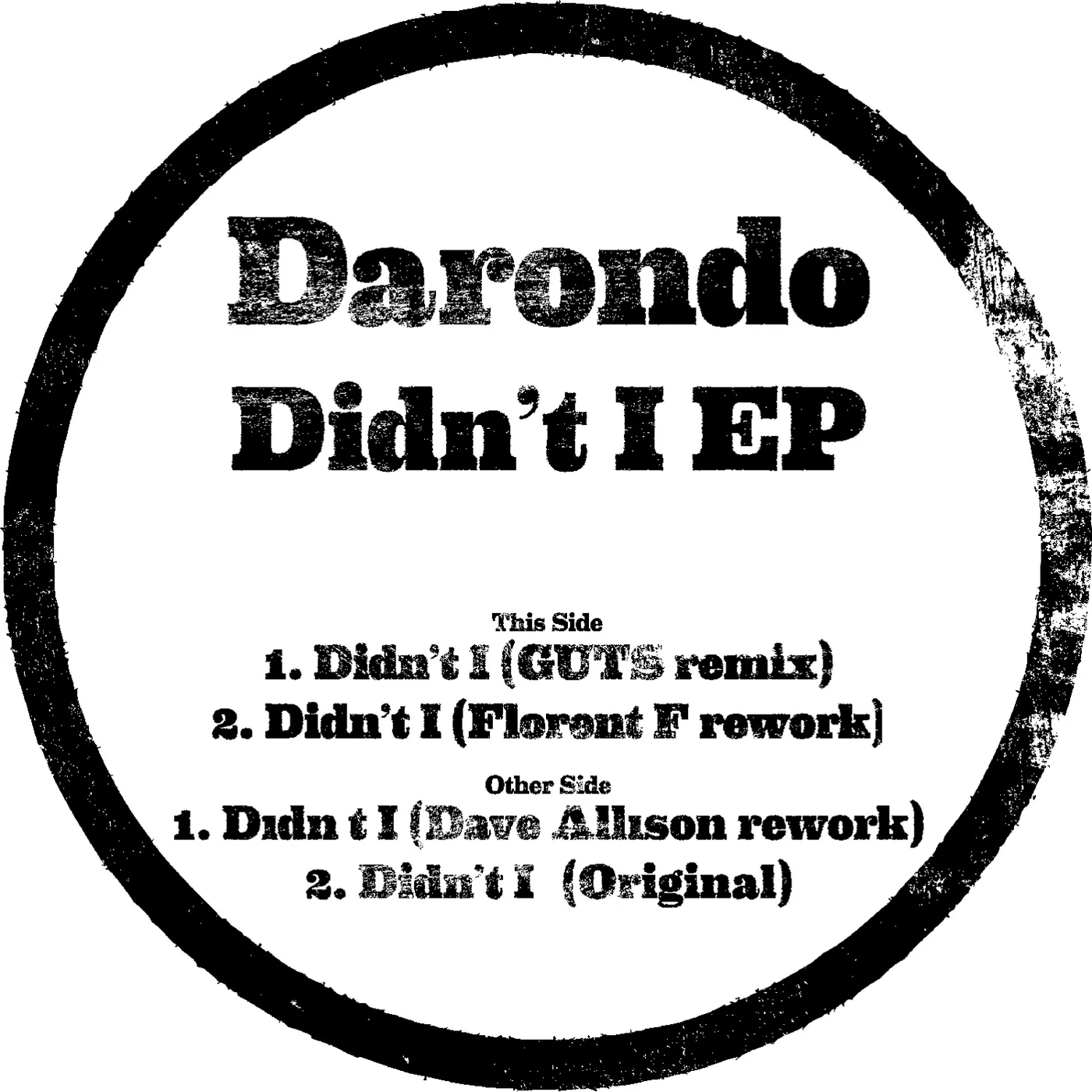 Darondo DIDN'T I Vinyl Record