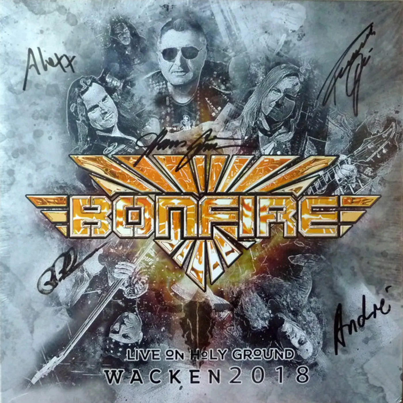 Bonfire LIVE ON HOLY GROUND Vinyl Record