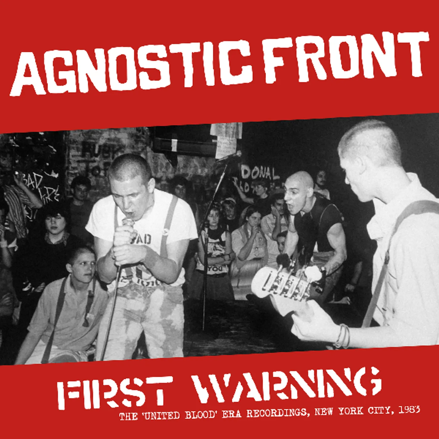 Agnostic Front FIRST WARNING Vinyl Record
