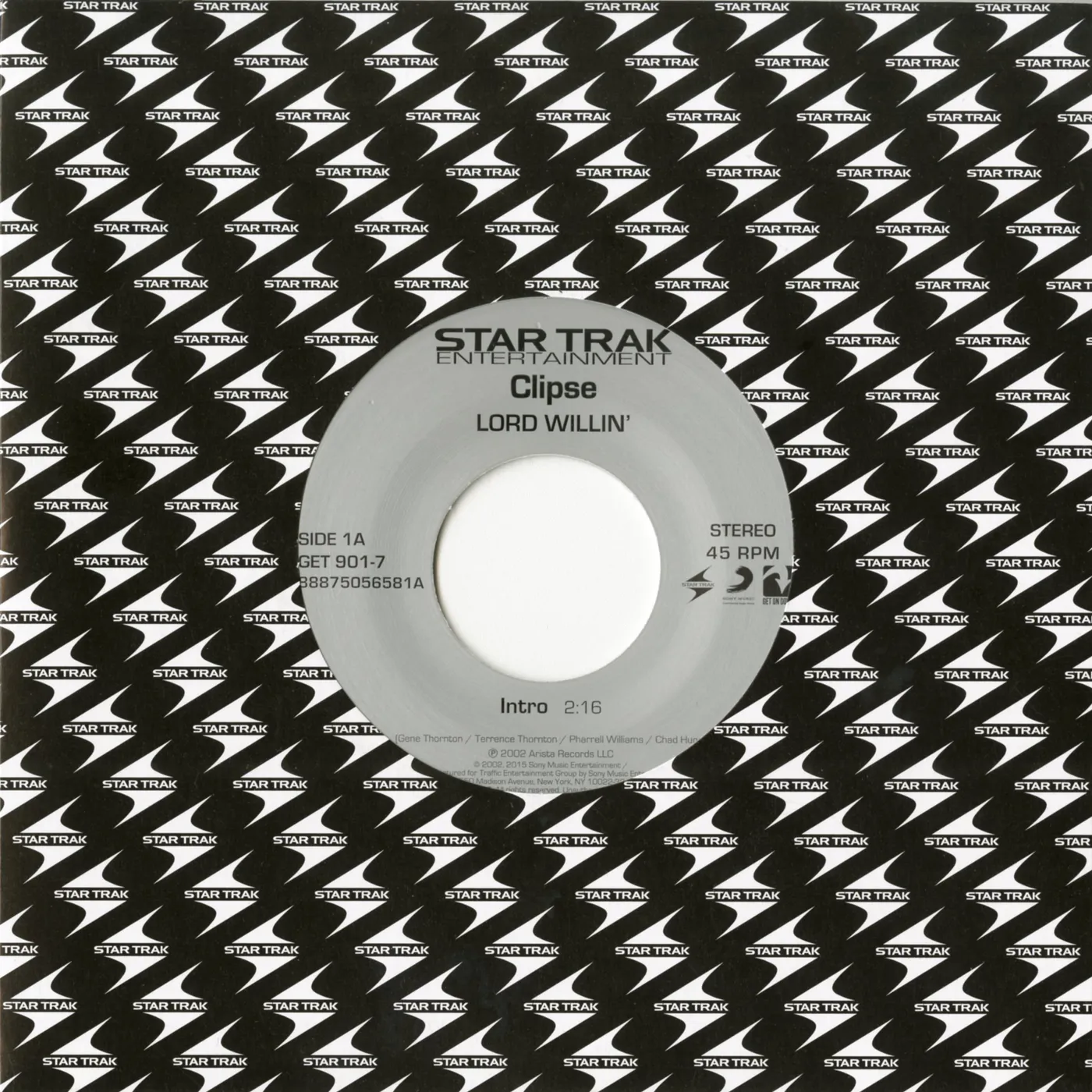 Clipse INTRO / YOUNG BOY Vinyl Record